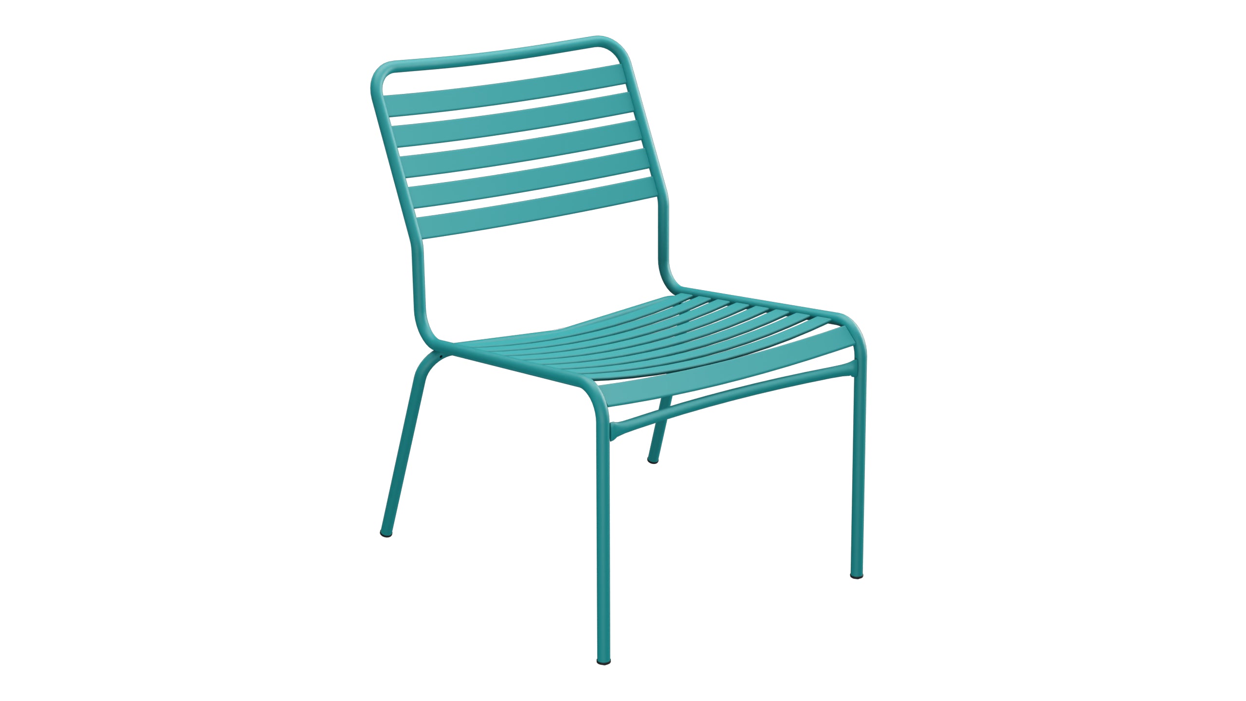 Rigi Lättli-Salonsessel ohne Armlehne in Kaliblau präsentiert im Onlineshop von KAQTU Design AG. Outdoor-Sessel ist von Schaffner