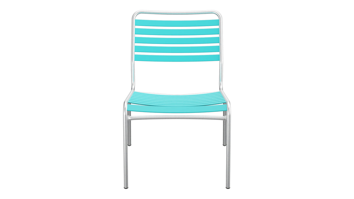 Rigi Lättli-Salonsessel ohne Armlehne in Türkis präsentiert im Onlineshop von KAQTU Design AG. Outdoor-Sessel ist von Schaffner