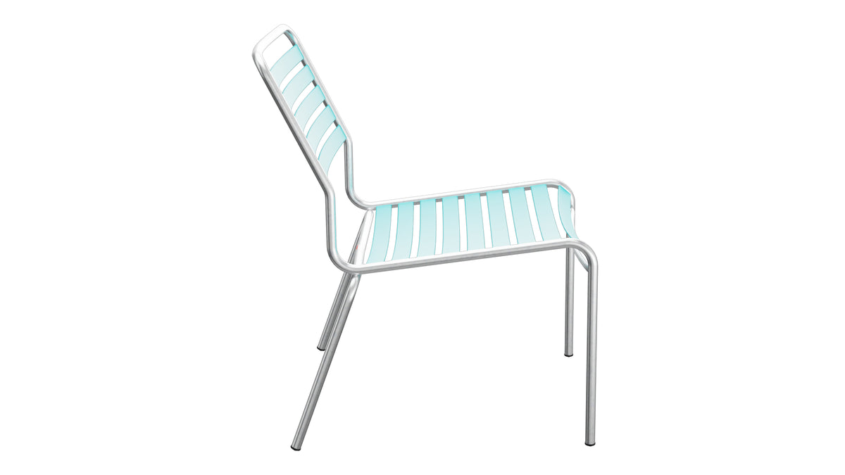 Rigi Lättli-Salonsessel ohne Armlehne in Türkis präsentiert im Onlineshop von KAQTU Design AG. Outdoor-Sessel ist von Schaffner