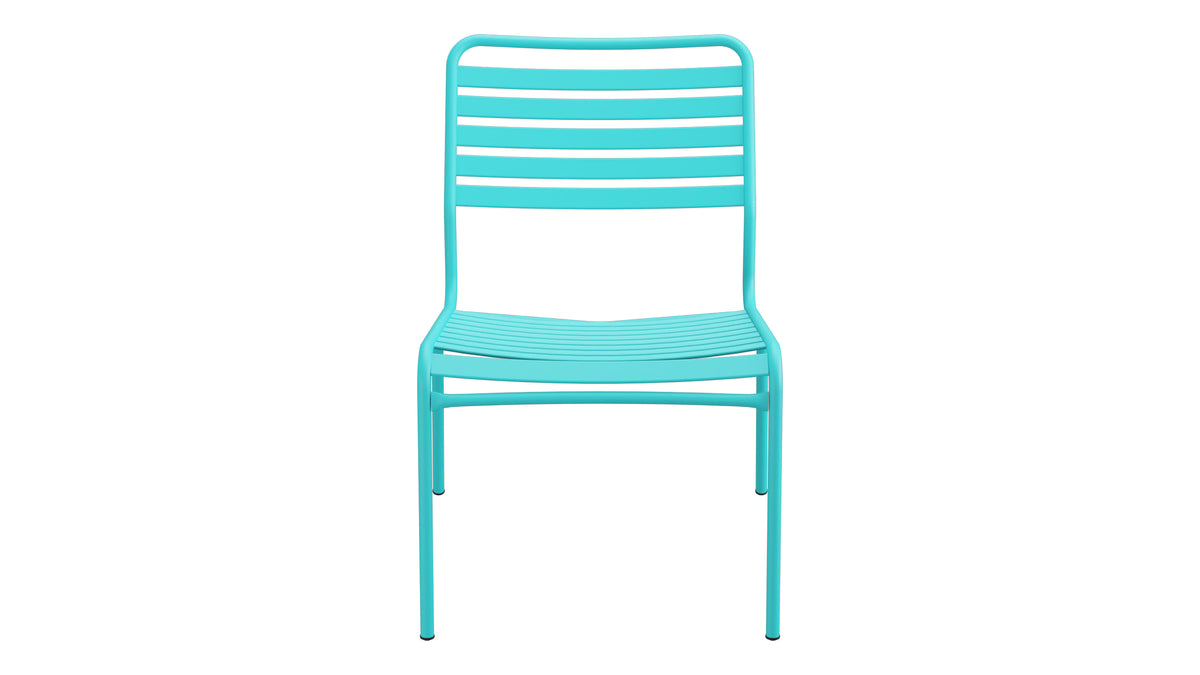 Rigi Lättli-Salonsessel ohne Armlehne in Türkis präsentiert im Onlineshop von KAQTU Design AG. Outdoor-Sessel ist von Schaffner