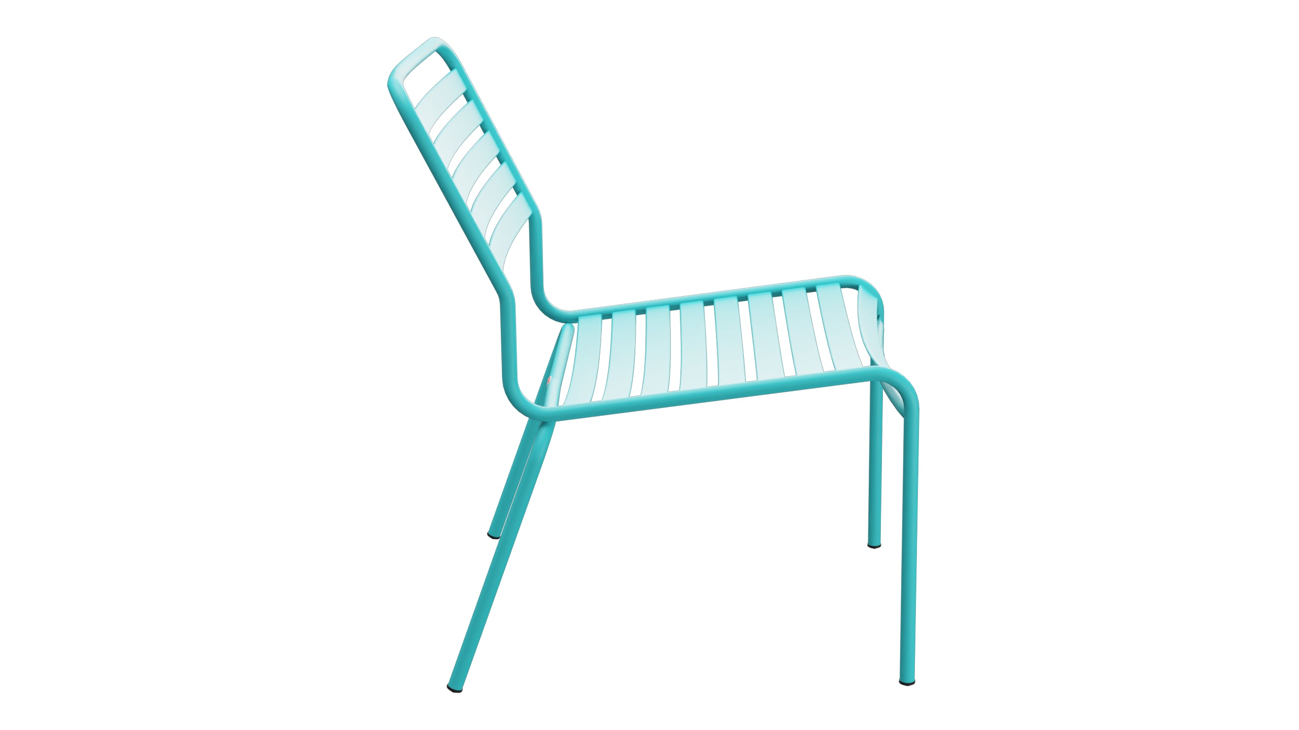 Rigi Lättli-Salonsessel ohne Armlehne in Türkis präsentiert im Onlineshop von KAQTU Design AG. Outdoor-Sessel ist von Schaffner