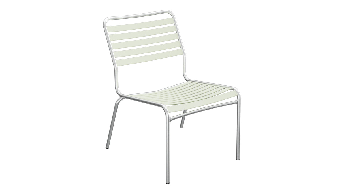 Rigi Lättli-Salonsessel ohne Armlehne in Pastellgrün präsentiert im Onlineshop von KAQTU Design AG. Outdoor-Sessel ist von Schaffner