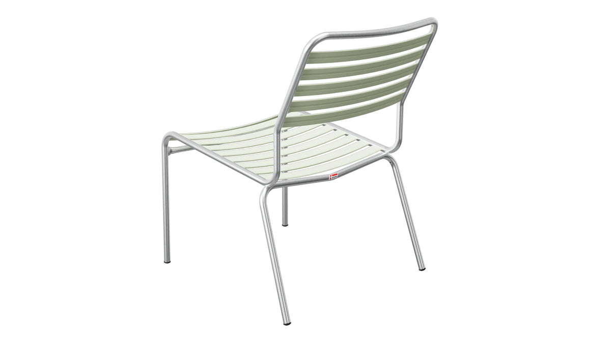 Rigi Lättli-Salonsessel ohne Armlehne in Pastellgrün präsentiert im Onlineshop von KAQTU Design AG. Outdoor-Sessel ist von Schaffner
