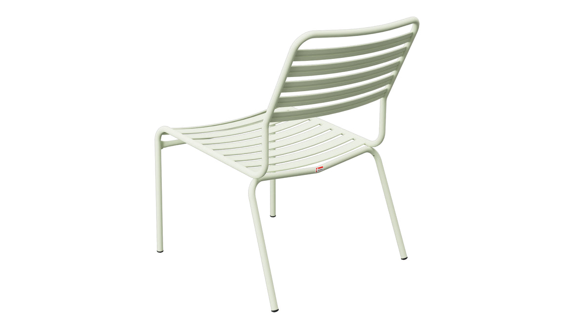 Rigi Lättli-Salonsessel ohne Armlehne in Pastellgrün präsentiert im Onlineshop von KAQTU Design AG. Outdoor-Sessel ist von Schaffner