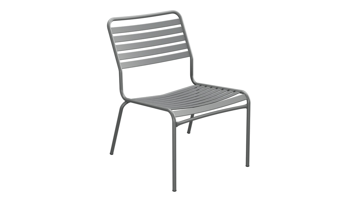 Rigi Lättli-Salonsessel ohne Armlehne in Graphit präsentiert im Onlineshop von KAQTU Design AG. Outdoor-Sessel ist von Schaffner