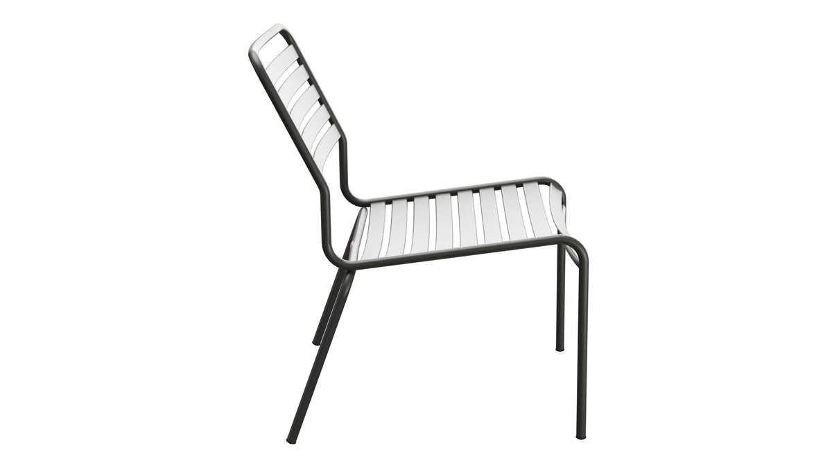 Rigi Lättli-Salonsessel ohne Armlehne in Anthrazit präsentiert im Onlineshop von KAQTU Design AG. Outdoor-Sessel ist von Schaffner