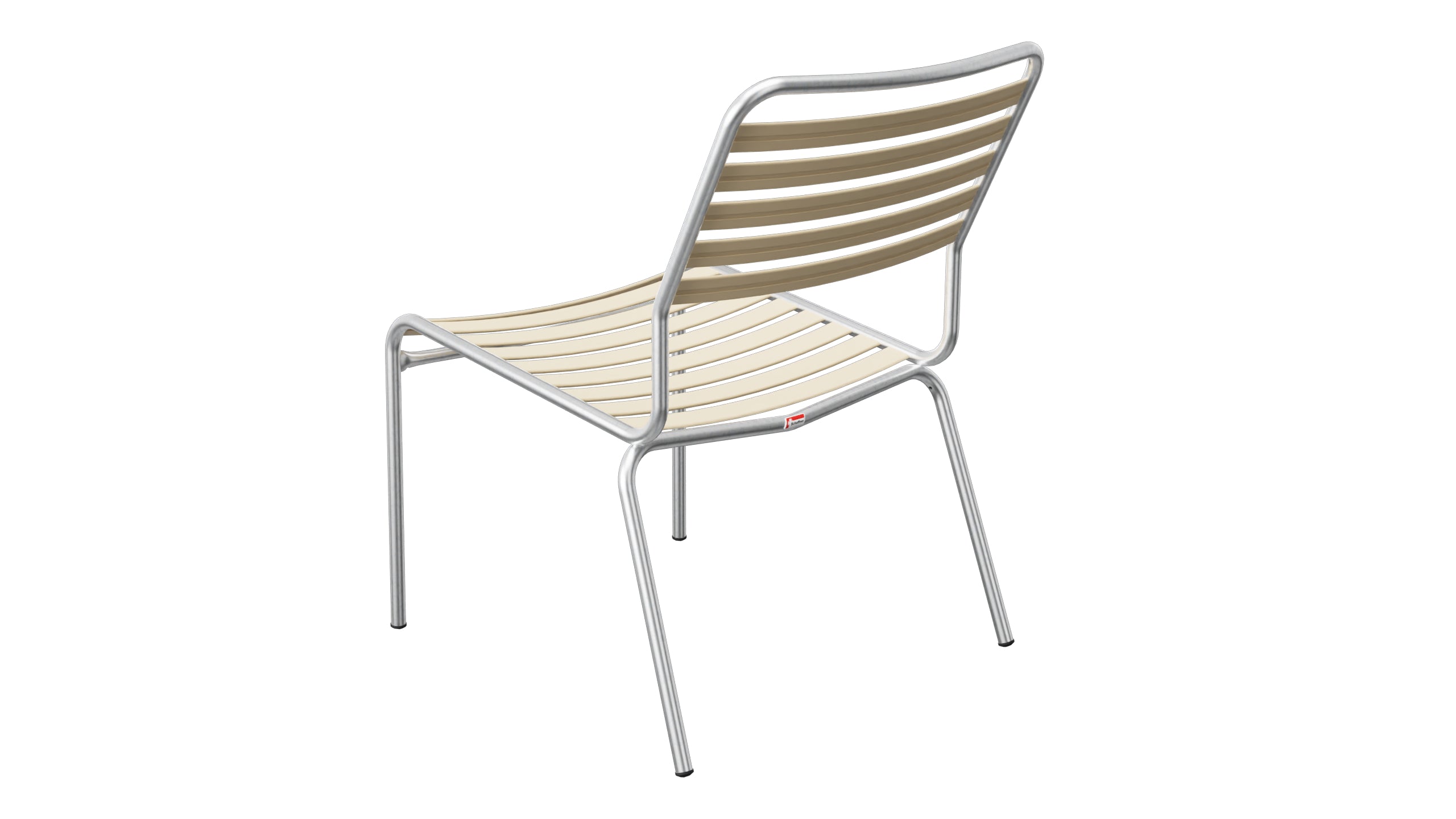 Rigi Lättli-Salonsessel ohne Armlehne in Pastellbraun präsentiert im Onlineshop von KAQTU Design AG. Outdoor-Sessel ist von Schaffner