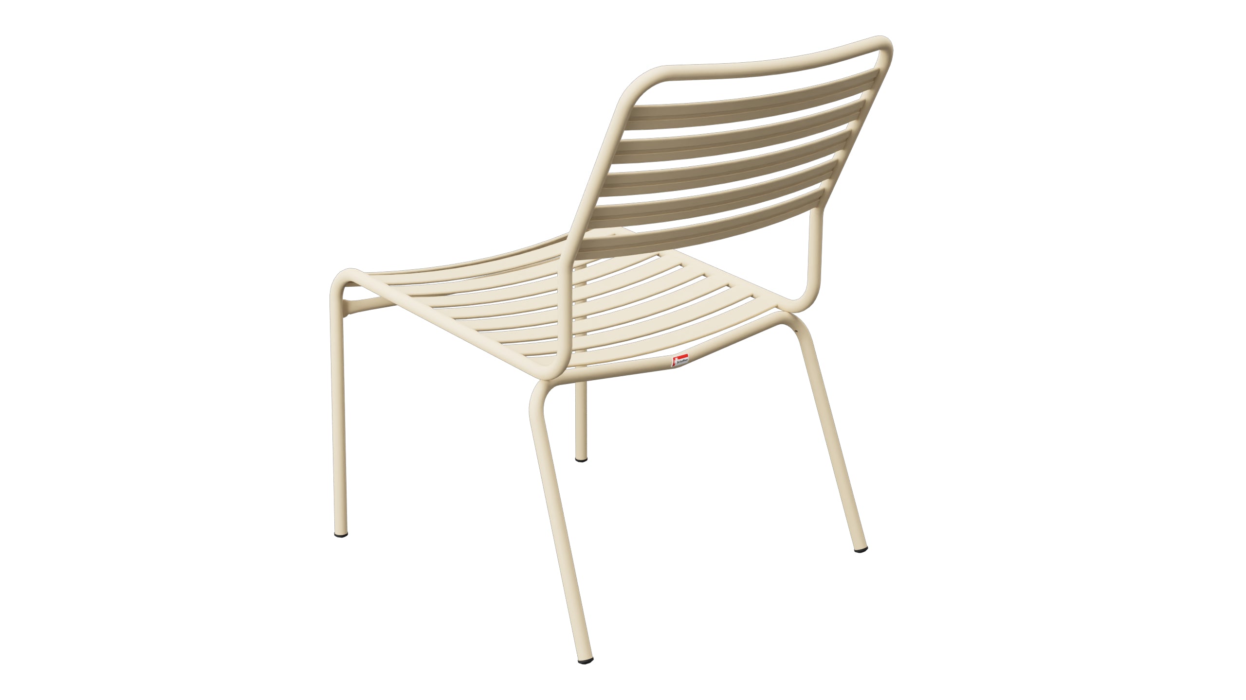 Rigi Lättli-Salonsessel ohne Armlehne in Pastellbraun präsentiert im Onlineshop von KAQTU Design AG. Outdoor-Sessel ist von Schaffner