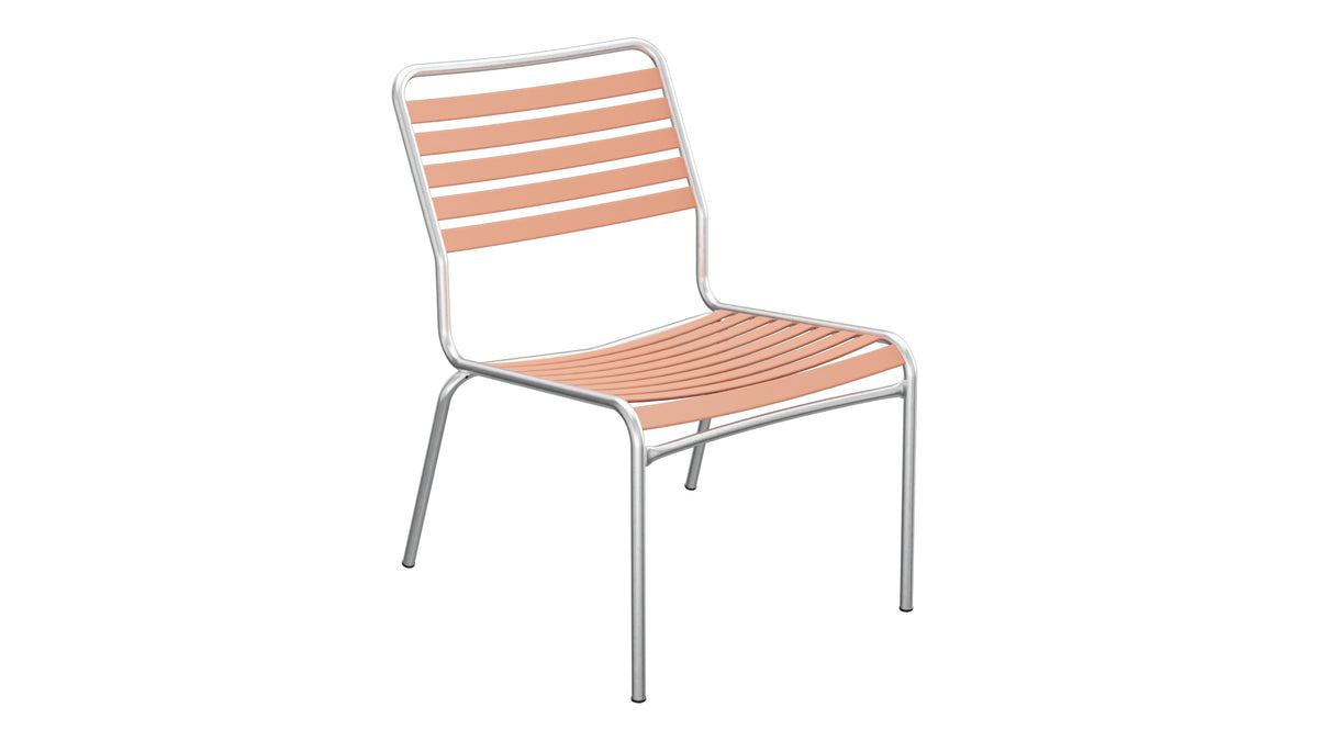 Rigi Lättli-Salonsessel ohne Armlehne in Pastellterracotta präsentiert im Onlineshop von KAQTU Design AG. Outdoor-Sessel ist von Schaffner