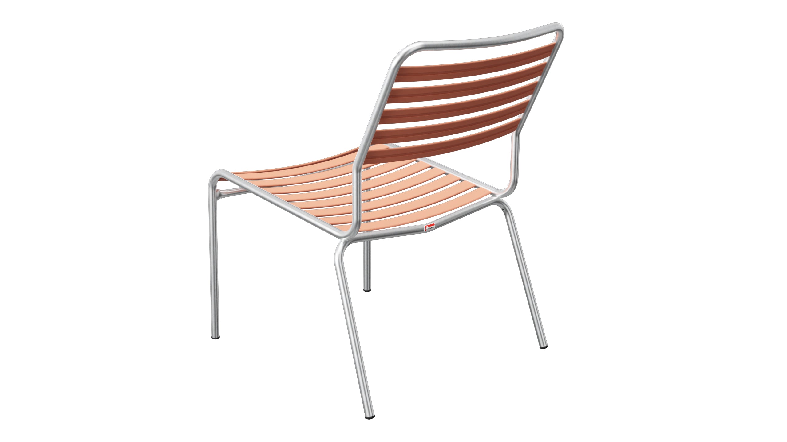 Rigi Lättli-Salonsessel ohne Armlehne in Pastellterracotta präsentiert im Onlineshop von KAQTU Design AG. Outdoor-Sessel ist von Schaffner