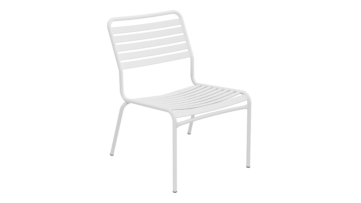 Rigi Lättli-Salonsessel ohne Armlehne in Weiss präsentiert im Onlineshop von KAQTU Design AG. Outdoor-Sessel ist von Schaffner