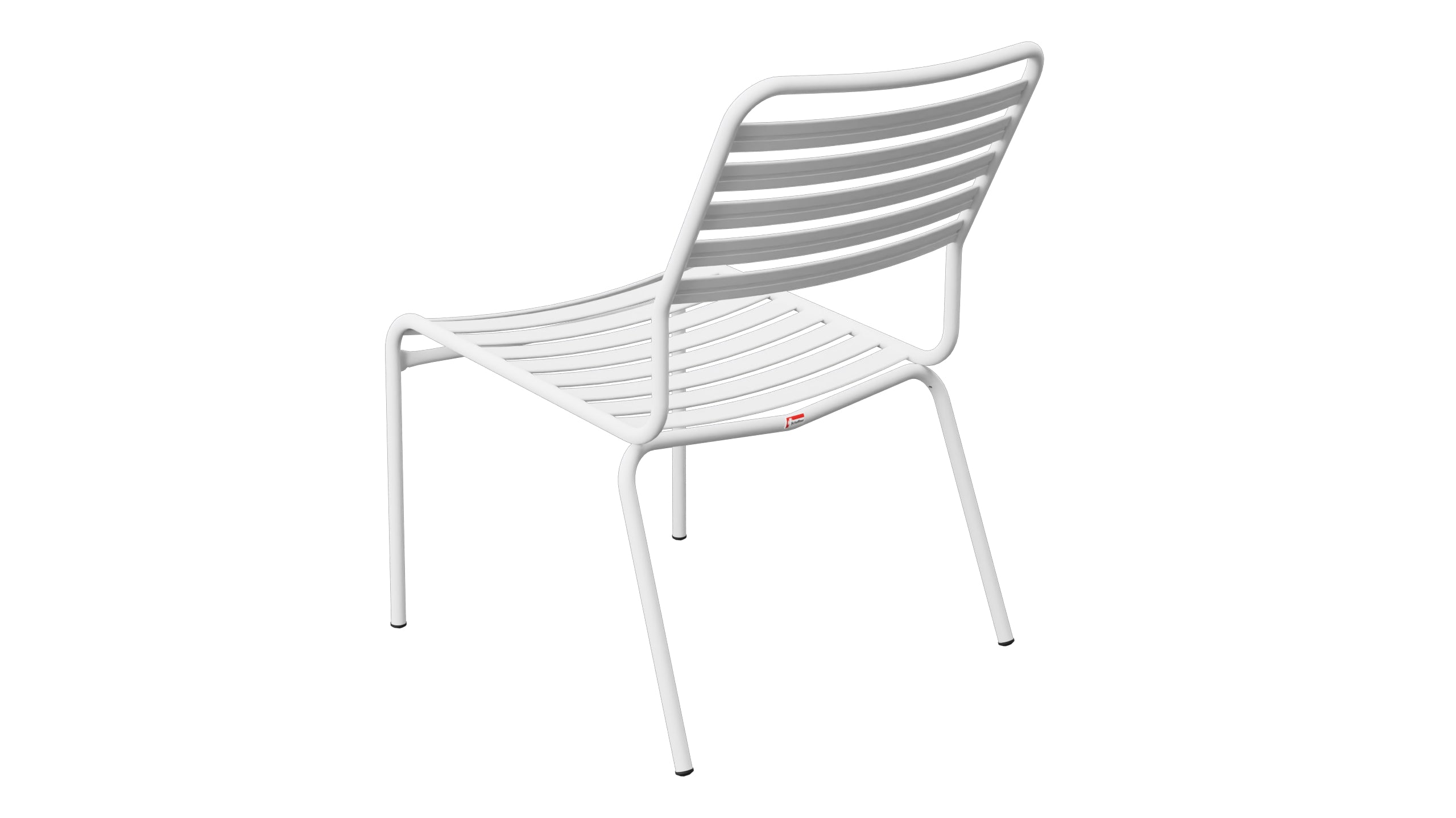 Rigi Lättli-Salonsessel ohne Armlehne in Weiss präsentiert im Onlineshop von KAQTU Design AG. Outdoor-Sessel ist von Schaffner