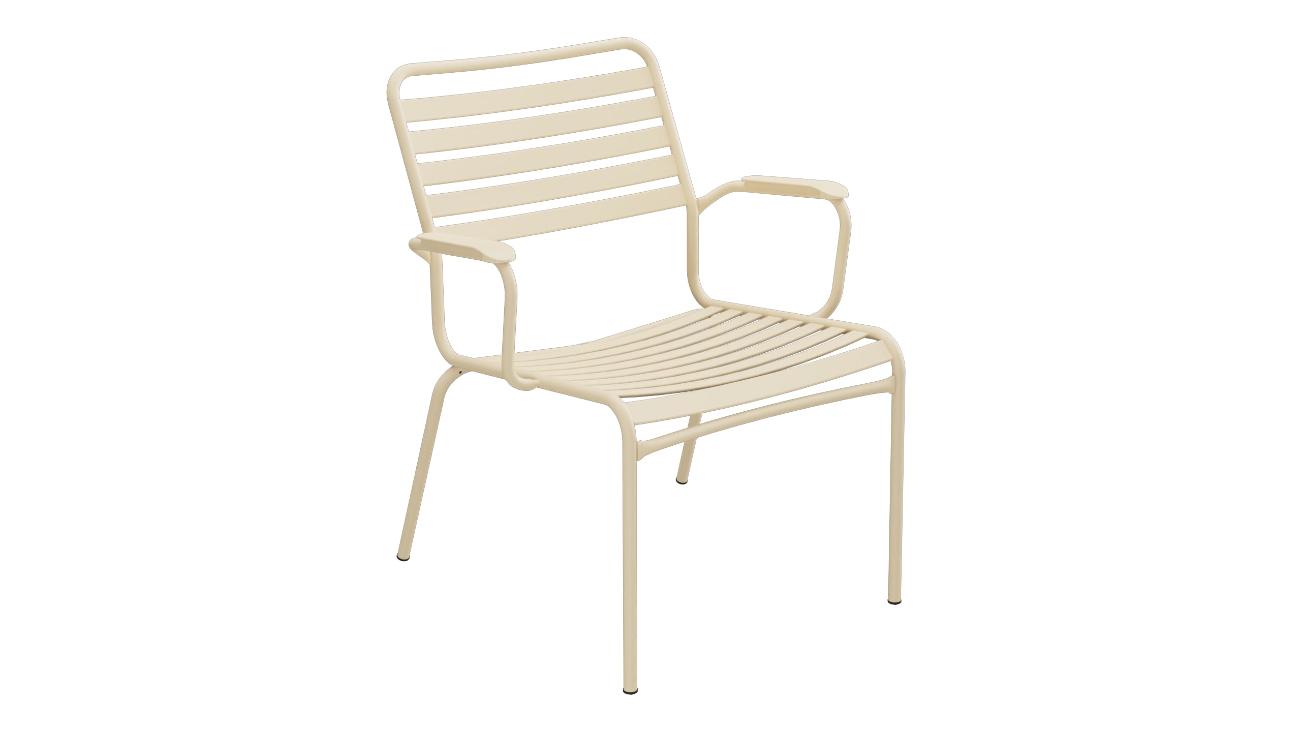 Rigi Lättli-Salonsessel mit Armlehne in Pastellbraun präsentiert im Onlineshop von KAQTU Design AG. Gartenstuhl mit Armlehnen ist von Schaffner