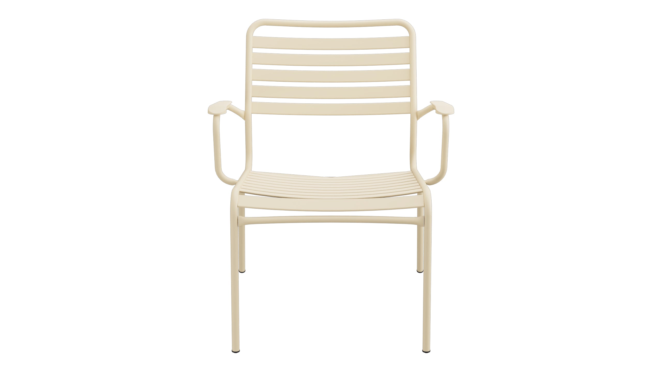 Rigi Lättli-Salonsessel mit Armlehne in Pastellbraun präsentiert im Onlineshop von KAQTU Design AG. Gartenstuhl mit Armlehnen ist von Schaffner
