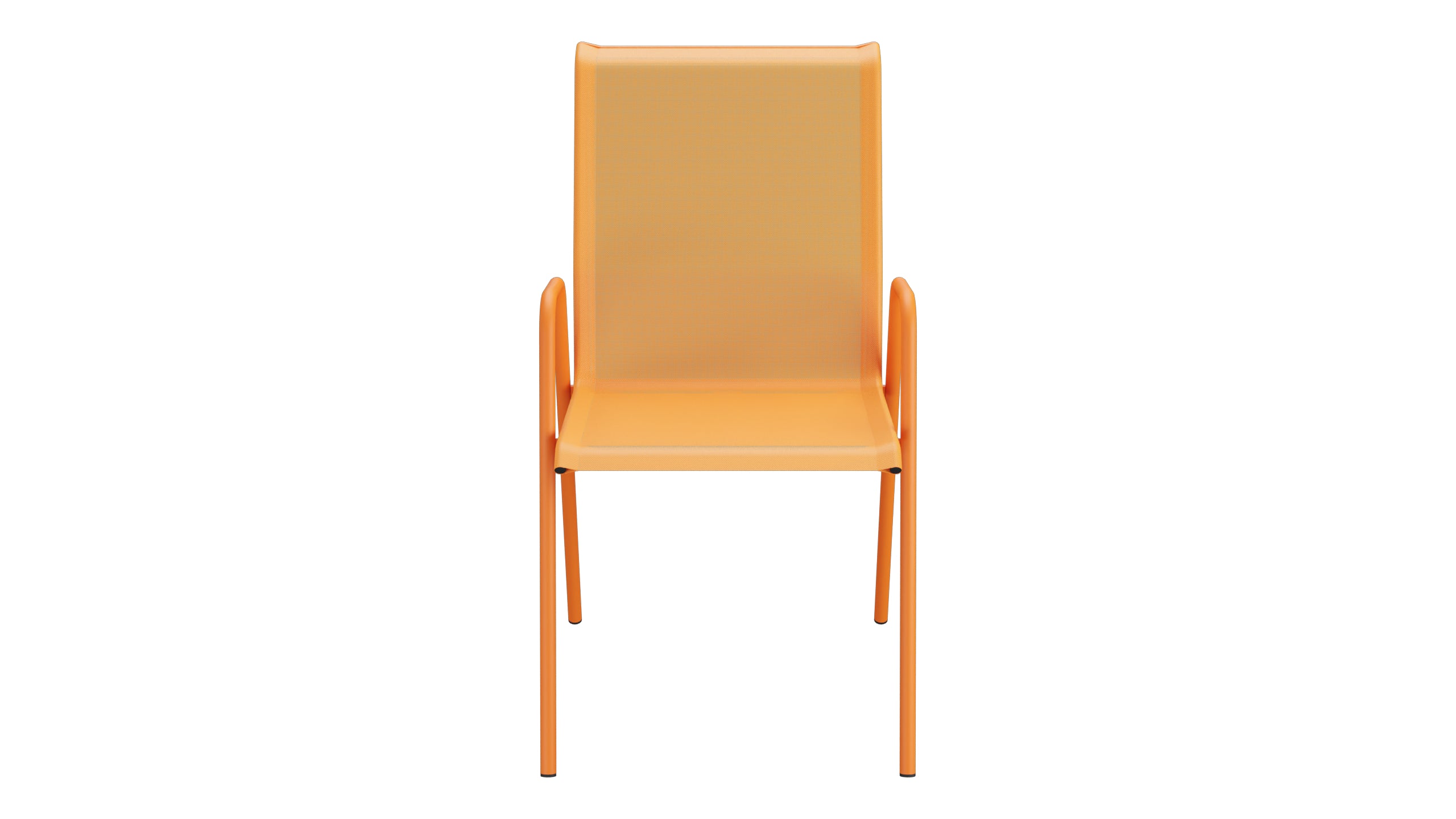 Locarno Textil-Gartenstuhl mit Armlehne in Orange präsentiert im Onlineshop von KAQTU Design AG. Gartenstuhl mit Armlehnen ist von Schaffner