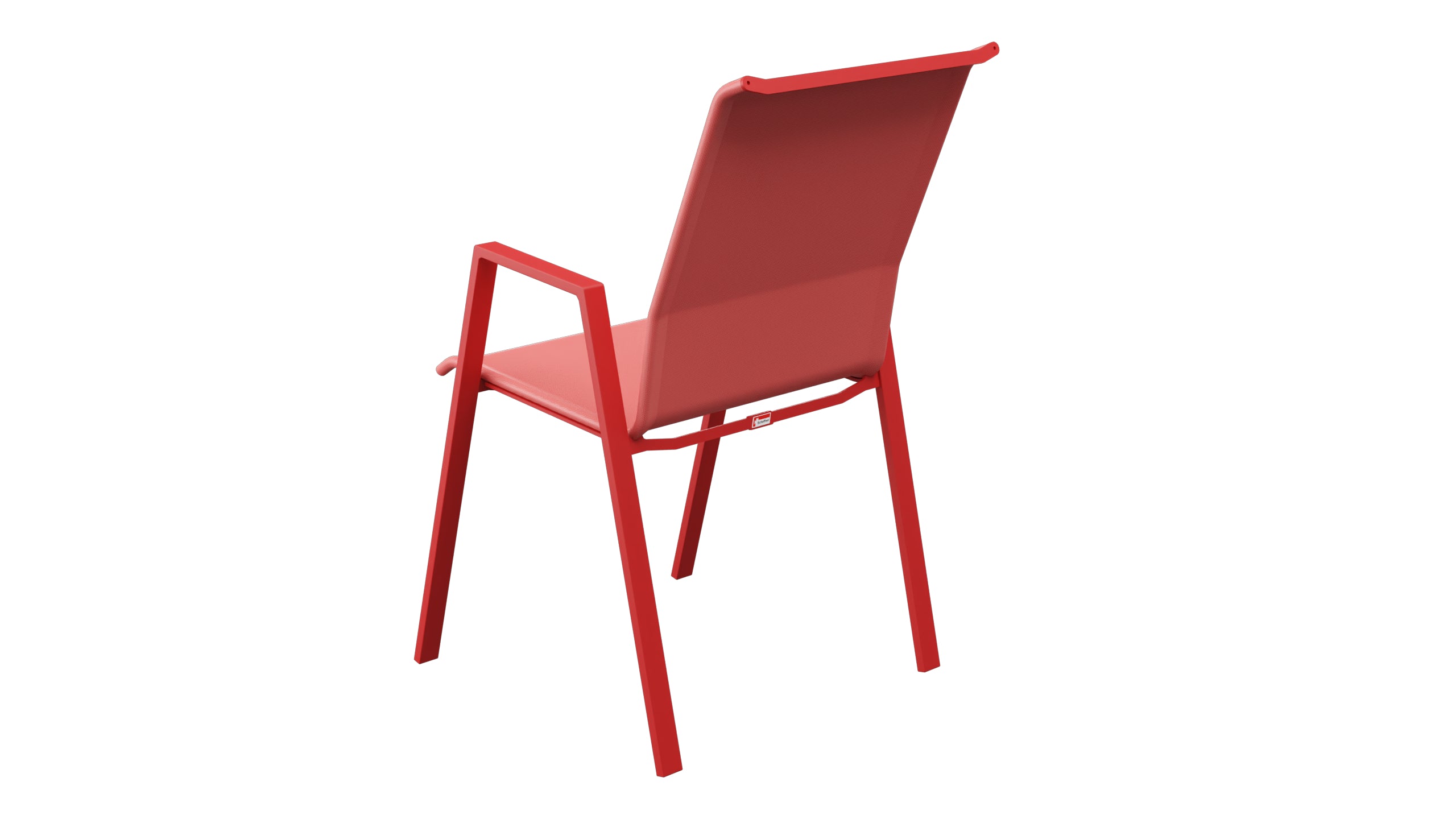 Luzern Textil-Sessel mit Armlehne Comfort in Rot präsentiert im Onlineshop von KAQTU Design AG. Gartenstuhl ist von Schaffner