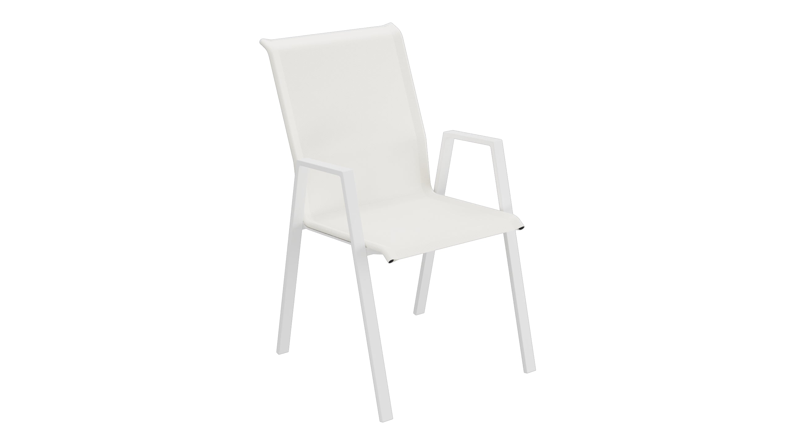 Luzern Textil-Sessel mit Armlehne Comfort in Weiss präsentiert im Onlineshop von KAQTU Design AG. Gartenstuhl ist von Schaffner