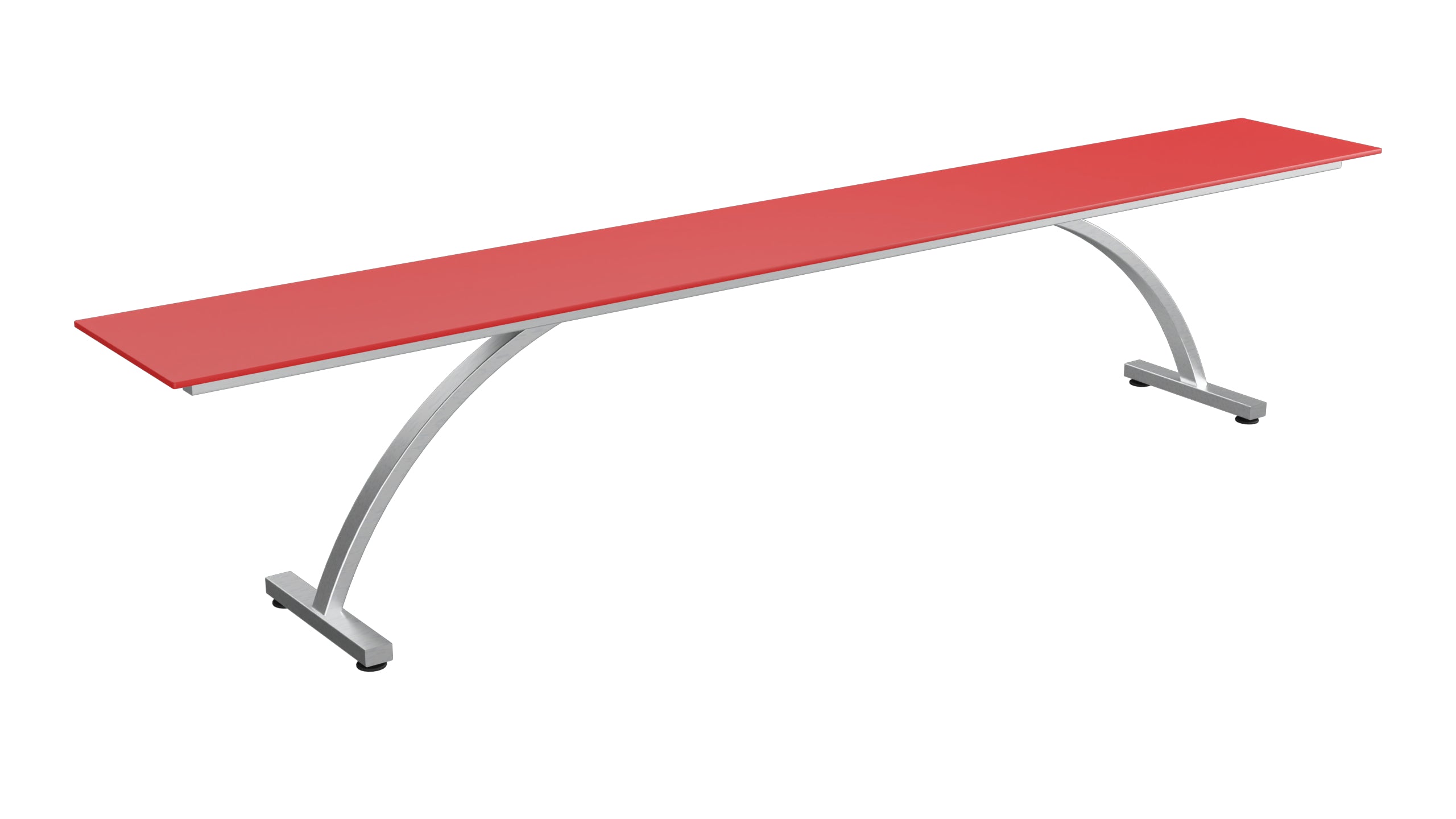 Bernardino Gartenbank aus Glasfasern 220x32 in Rot präsentiert im Onlineshop von KAQTU Design AG. Gartenbank ist von Schaffner