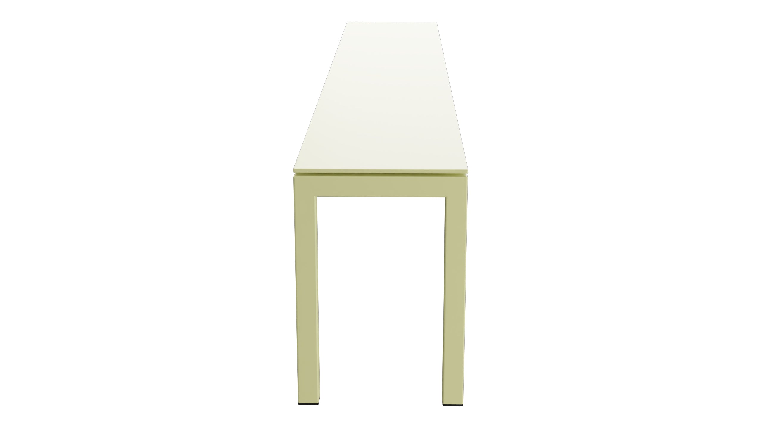 Luzern Glasfaser-Gartenbank 206x32 in Buchsbaumgelb präsentiert im Onlineshop von KAQTU Design AG. Gartenbank ist von Schaffner