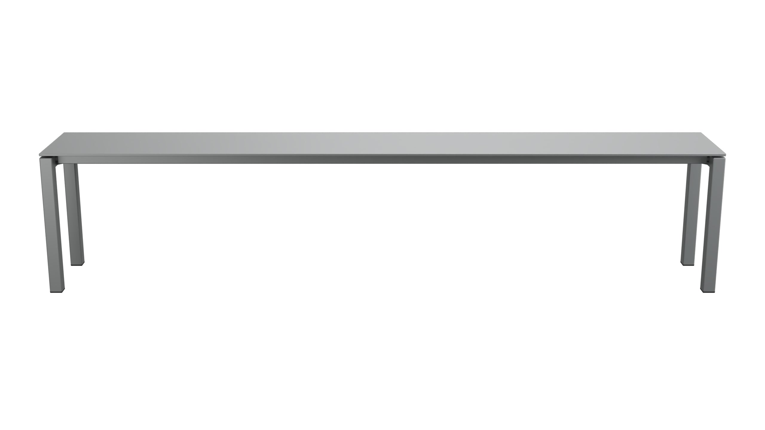 Luzern Glasfaser-Gartenbank 206x32 in Graphit präsentiert im Onlineshop von KAQTU Design AG. Gartenbank ist von Schaffner