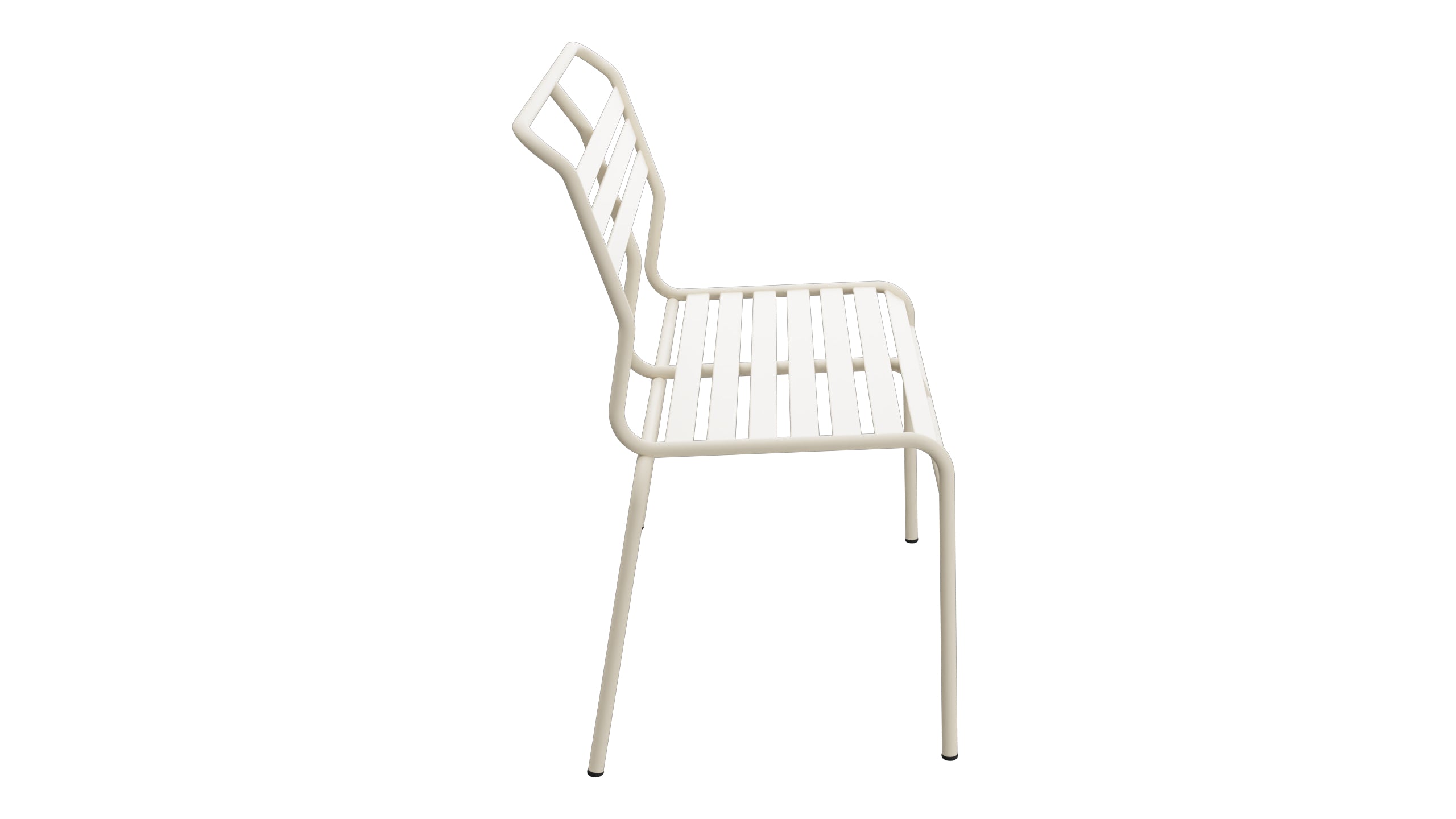 Säntis Lättli-2er Gartenbank ohne Armlehne in Pastellsand präsentiert im Onlineshop von KAQTU Design AG. Gartenbank ist von Schaffner