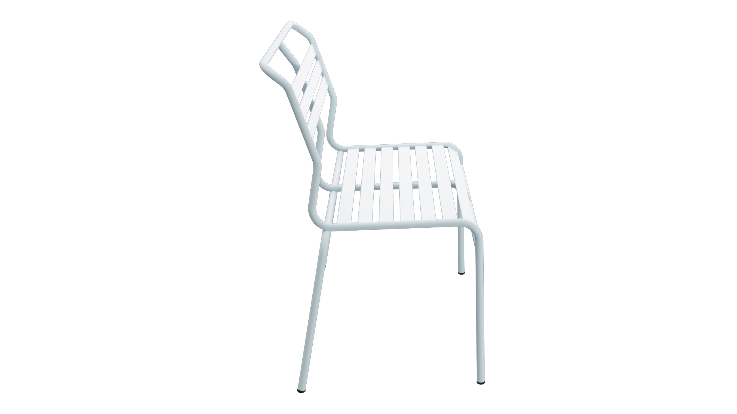Säntis Lättli-2er Gartenbank ohne Armlehne in Pastellblau präsentiert im Onlineshop von KAQTU Design AG. Gartenbank ist von Schaffner