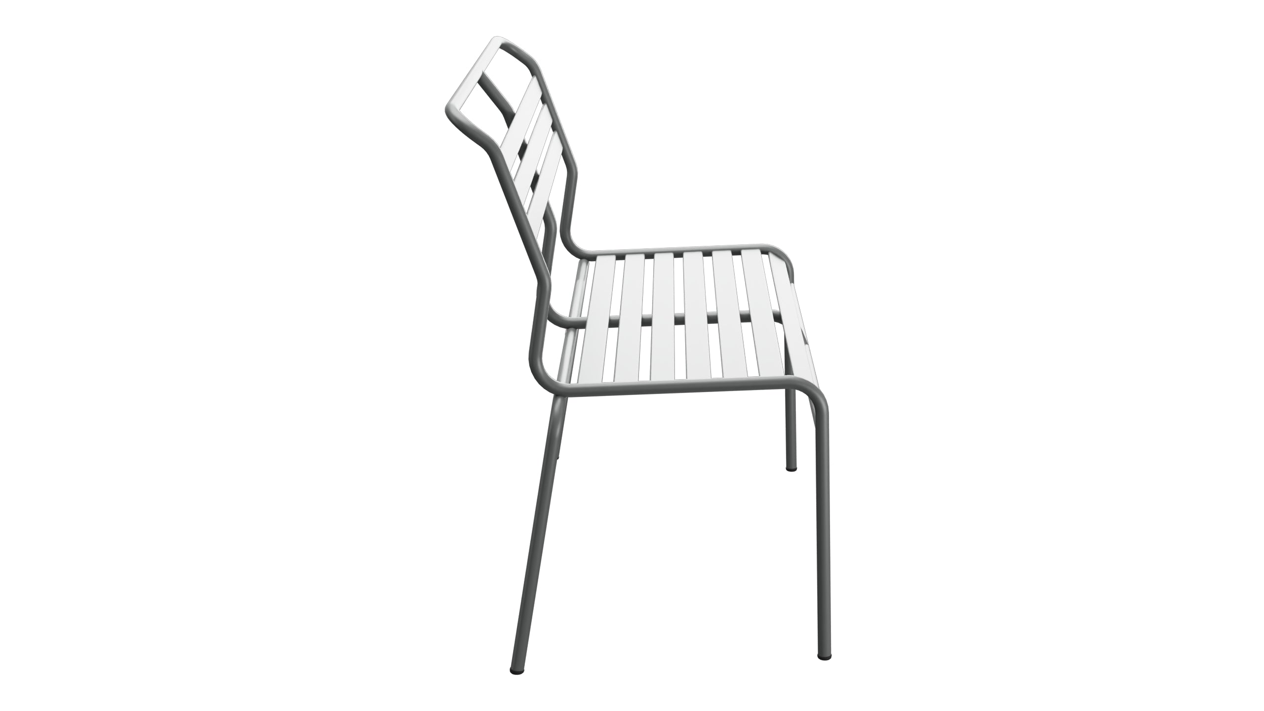 Säntis Lättli-2er Gartenbank ohne Armlehne in Graphit präsentiert im Onlineshop von KAQTU Design AG. Gartenbank ist von Schaffner