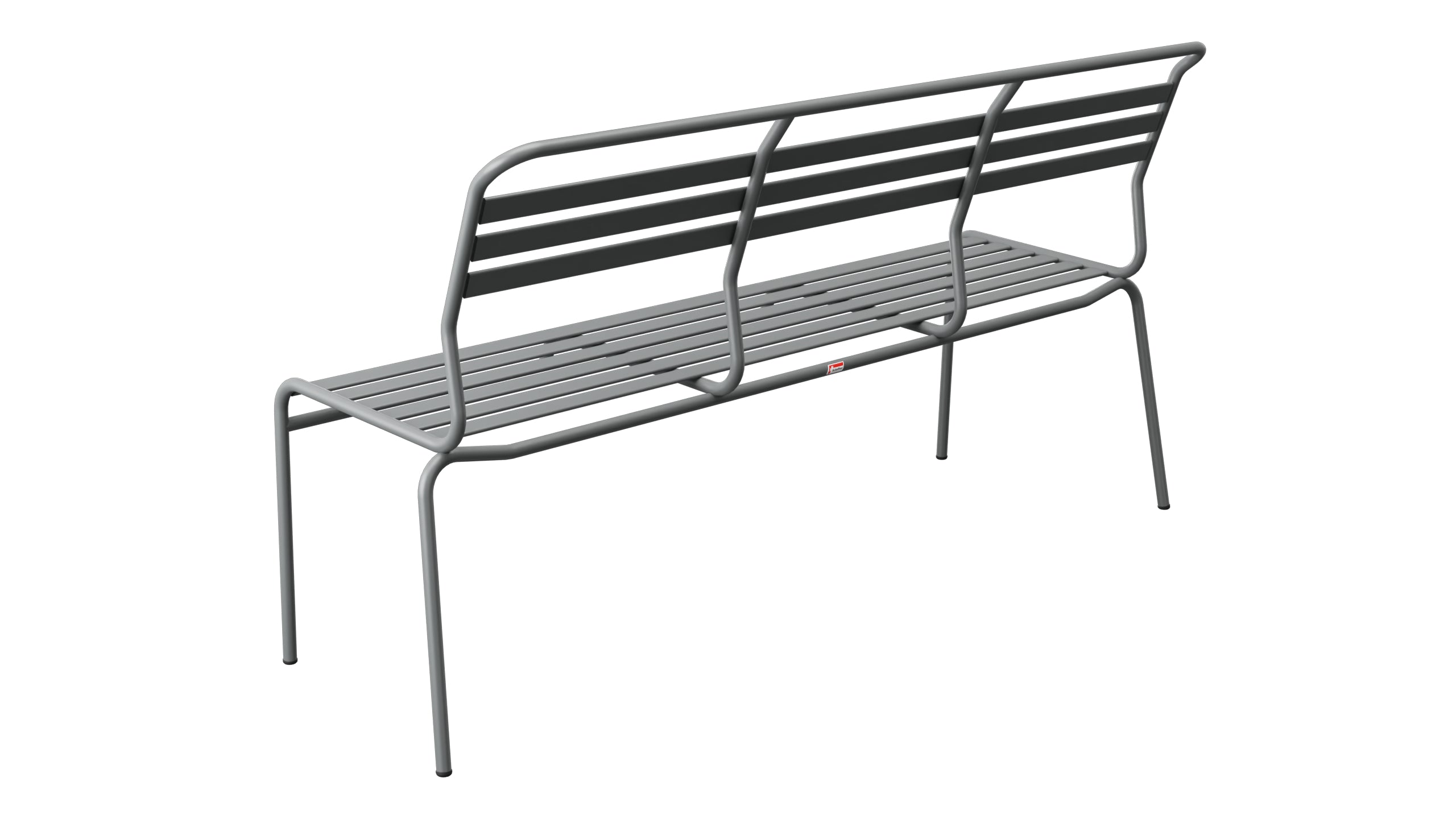 Säntis Lättli-3er Gartenbank ohne Armlehne in Graphit präsentiert im Onlineshop von KAQTU Design AG. Gartenbank ist von Schaffner