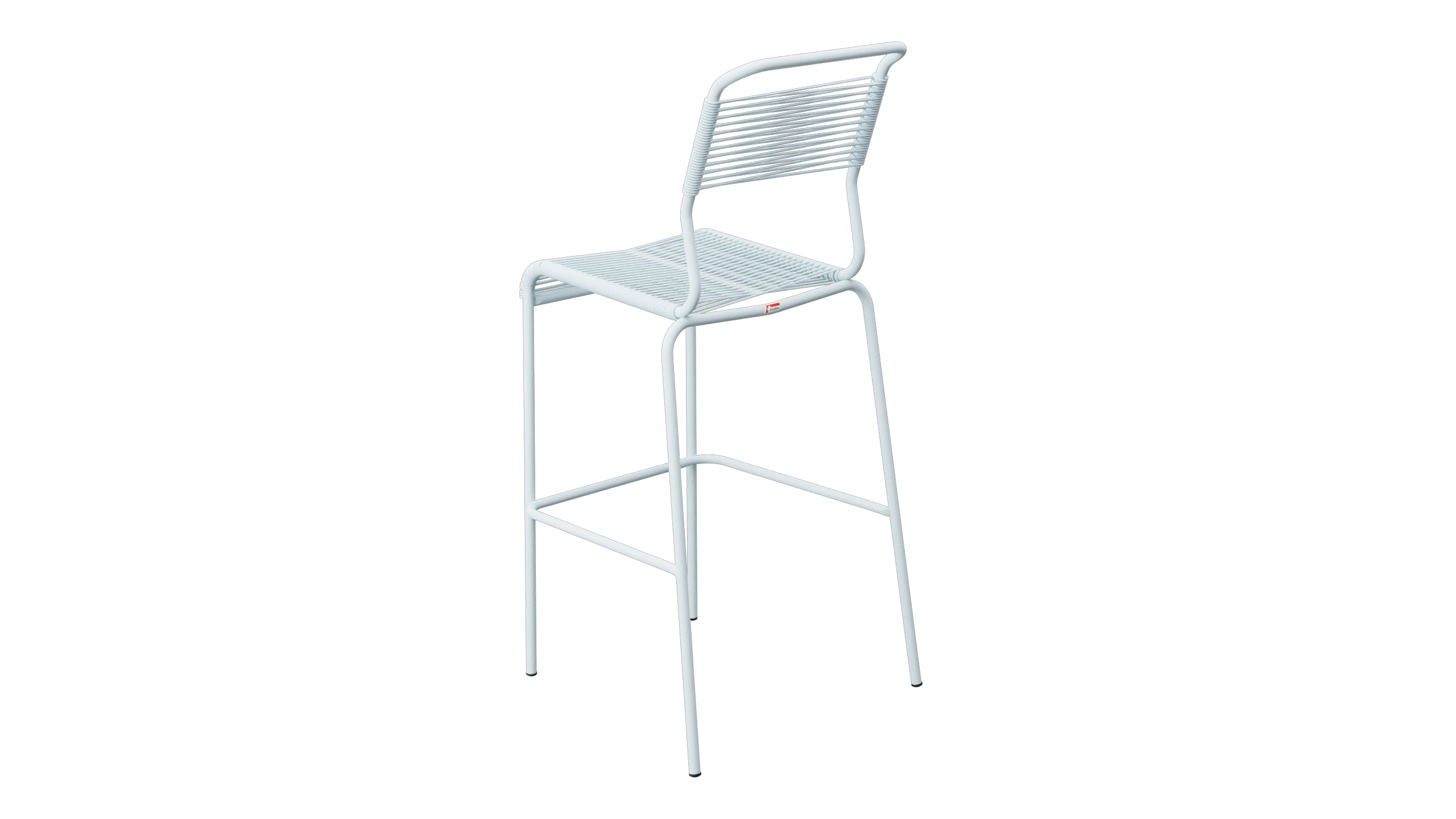 Säntis Spaghetti-Barstuhl Outdoor ohne Armlehne in Pastellblau präsentiert im Onlineshop von KAQTU Design AG. Outdoor-Barstuhl ist von Schaffner