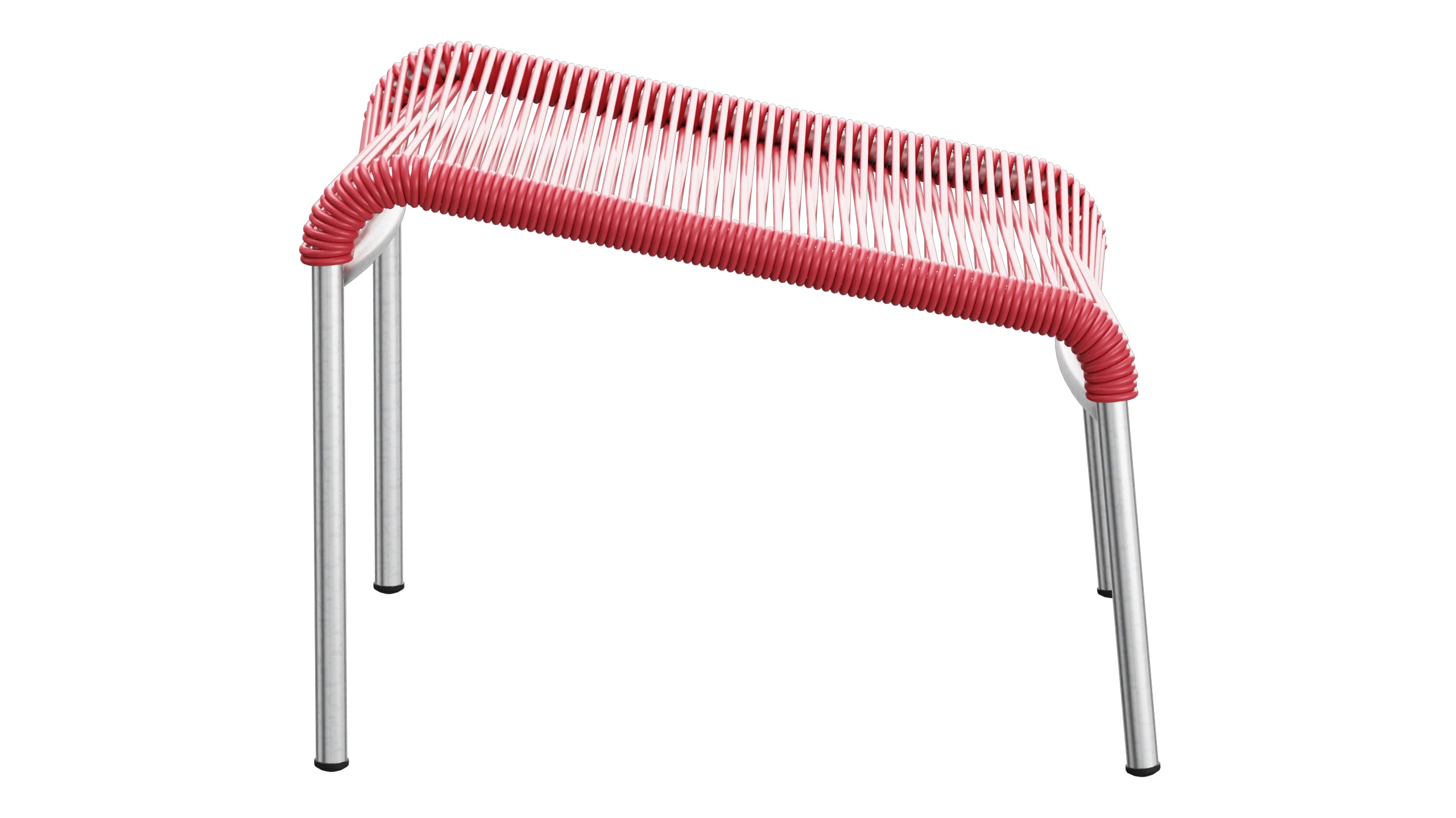 Säntis Spaghetti-Fusshocker in Ahornrot präsentiert im Onlineshop von KAQTU Design AG. Hocker Outdoor ist von Schaffner