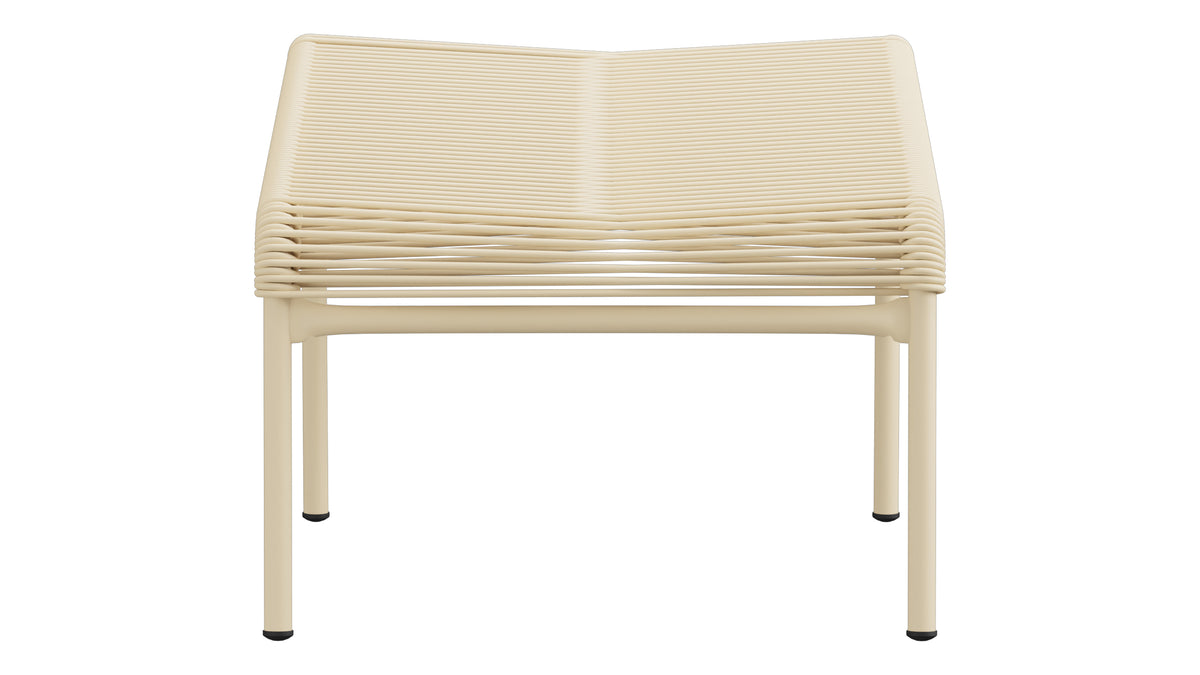 Säntis Spaghetti-Fusshocker in Pastellbraun präsentiert im Onlineshop von KAQTU Design AG. Hocker Outdoor ist von Schaffner
