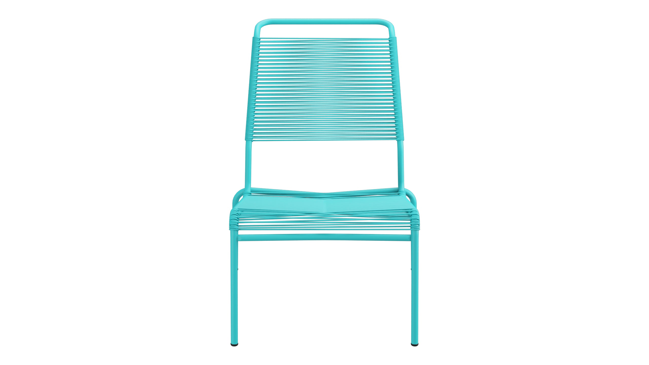 Säntis Spaghetti-Lounger ohne Armlehne Hochlehner in Türkis präsentiert im Onlineshop von KAQTU Design AG. Outdoor-Sessel ist von Schaffner
