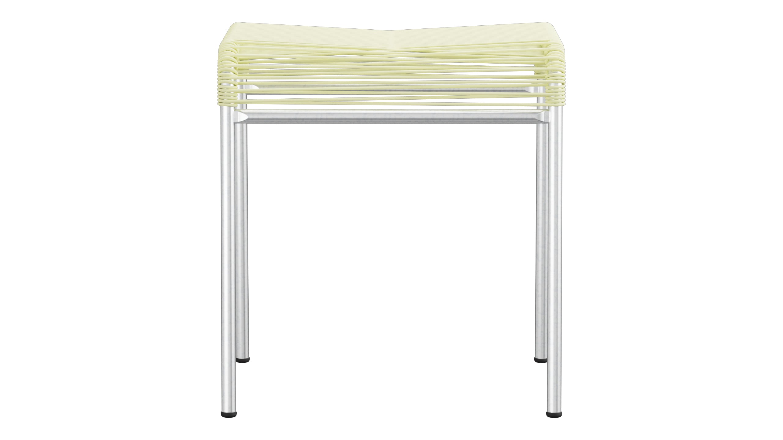 Säntis Spaghetti-1er-Hocker in Buchsbaumgelb präsentiert im Onlineshop von KAQTU Design AG. Hocker Outdoor ist von Schaffner