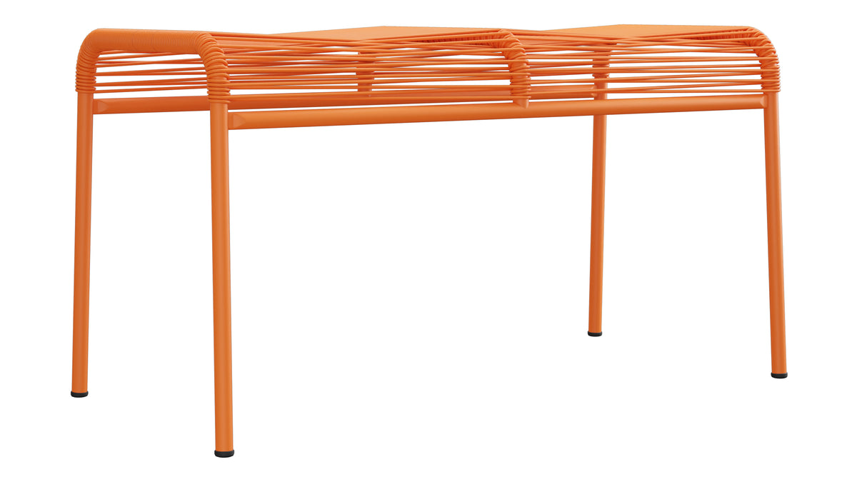 Säntis Spaghetti 2er-Hocker in Orange präsentiert im Onlineshop von KAQTU Design AG. Hocker Outdoor ist von Schaffner