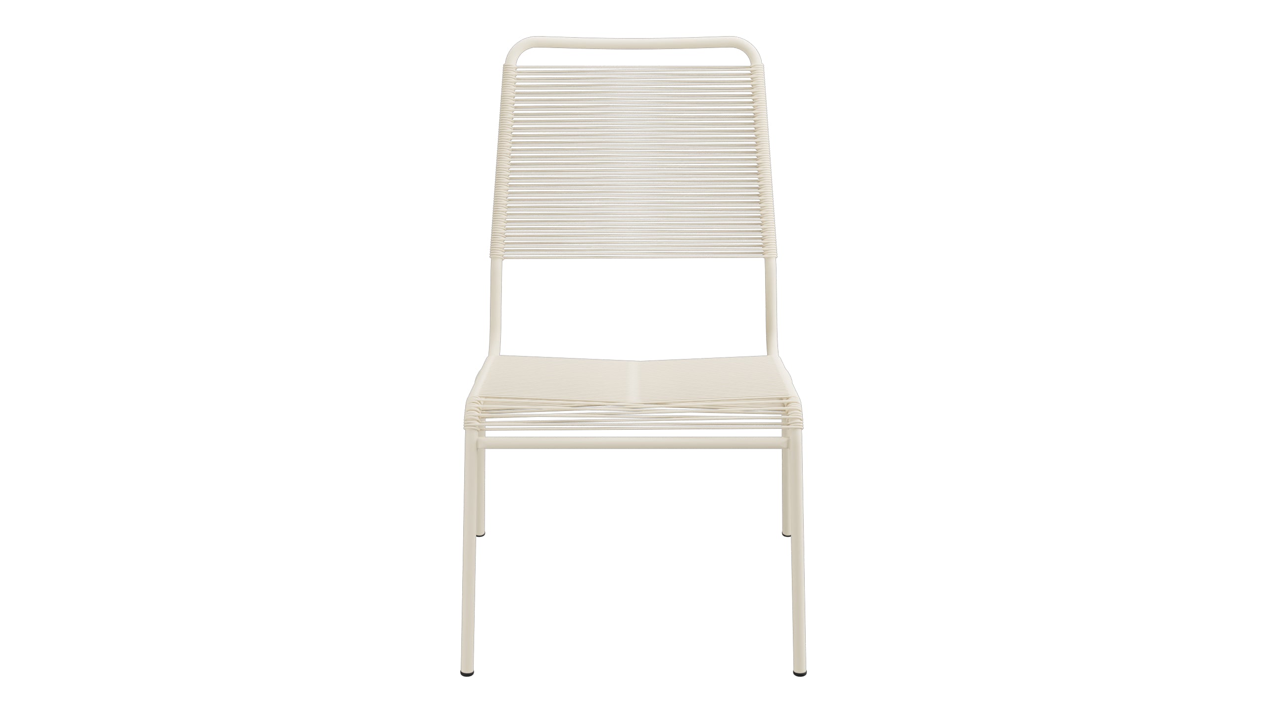 Rigi Spaghetti-Salonsessel ohne Armlehne in Pastellsand präsentiert im Onlineshop von KAQTU Design AG. Outdoor-Sessel ist von Schaffner