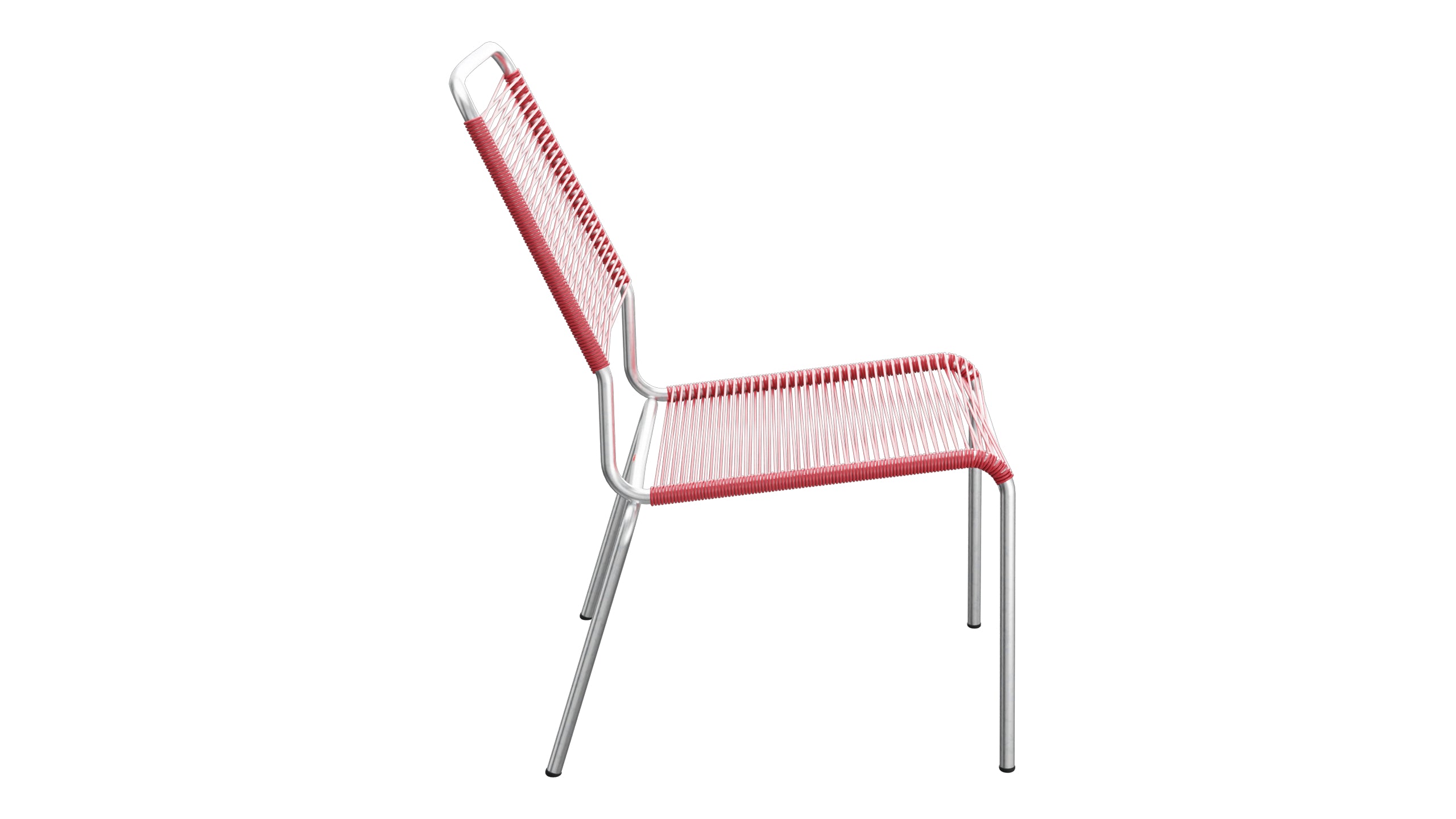 Rigi Spaghetti-Salonsessel ohne Armlehne in Ahornrot präsentiert im Onlineshop von KAQTU Design AG. Outdoor-Sessel ist von Schaffner