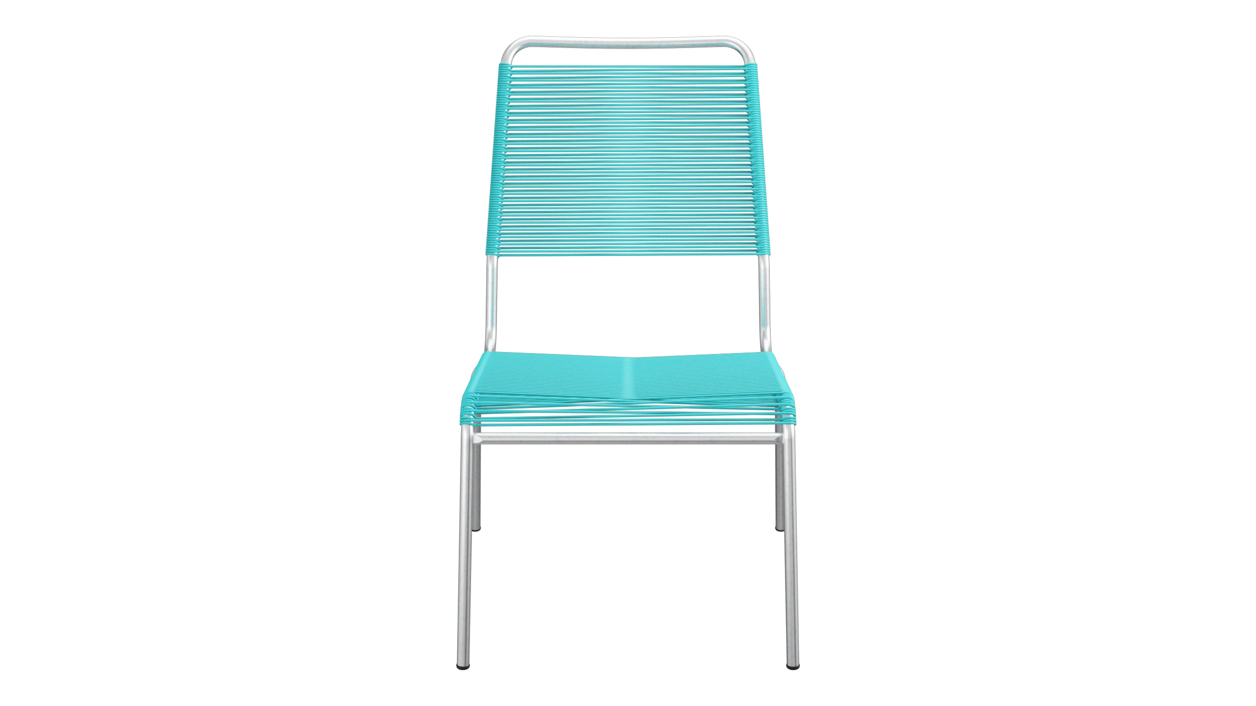 Rigi Spaghetti-Salonsessel ohne Armlehne in Türkis präsentiert im Onlineshop von KAQTU Design AG. Outdoor-Sessel ist von Schaffner