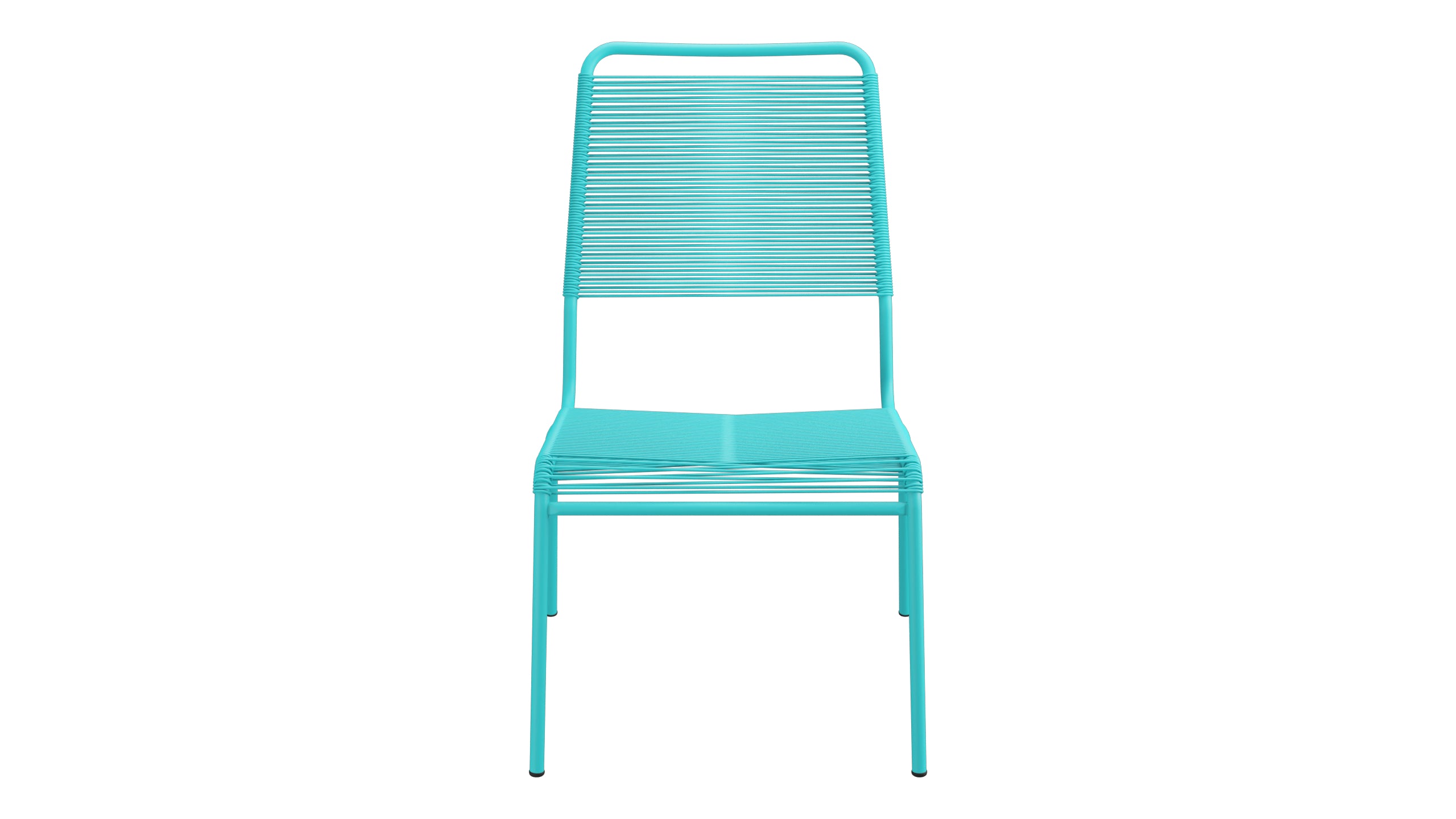 Rigi Spaghetti-Salonsessel ohne Armlehne in Türkis präsentiert im Onlineshop von KAQTU Design AG. Outdoor-Sessel ist von Schaffner