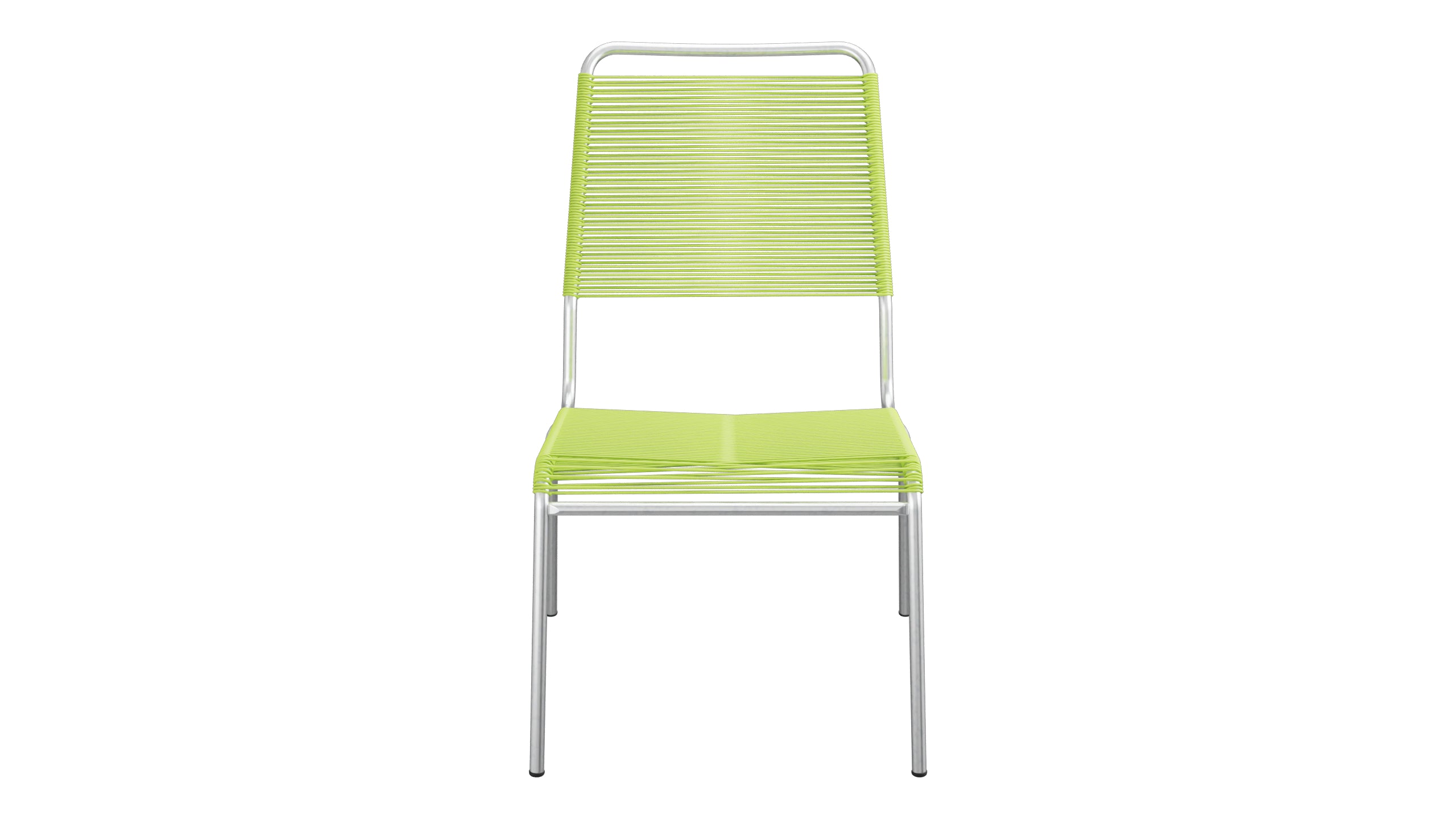 Rigi Spaghetti-Salonsessel ohne Armlehne in Hellgrün präsentiert im Onlineshop von KAQTU Design AG. Outdoor-Sessel ist von Schaffner