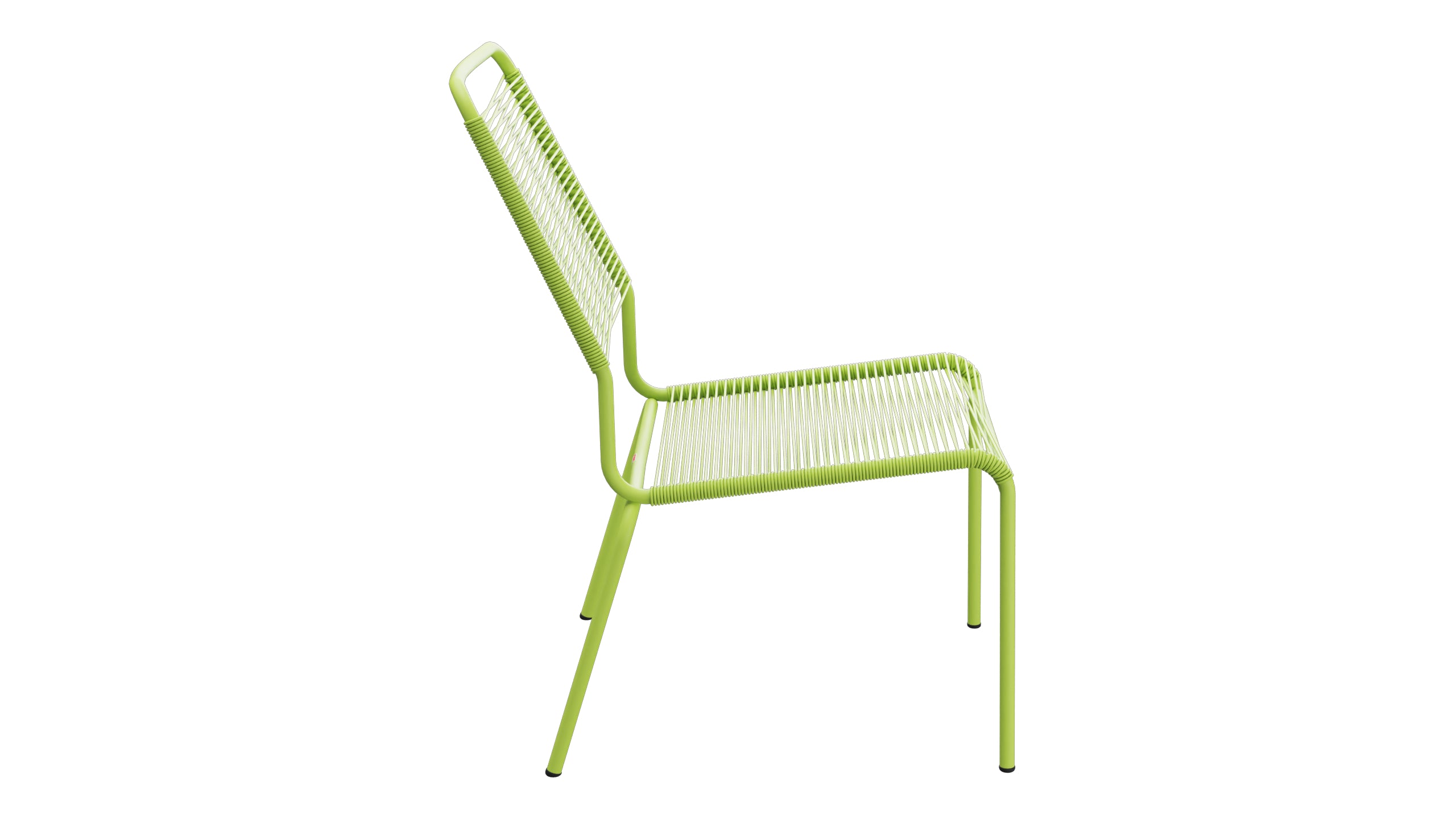 Rigi Spaghetti-Salonsessel ohne Armlehne in Hellgrün präsentiert im Onlineshop von KAQTU Design AG. Outdoor-Sessel ist von Schaffner