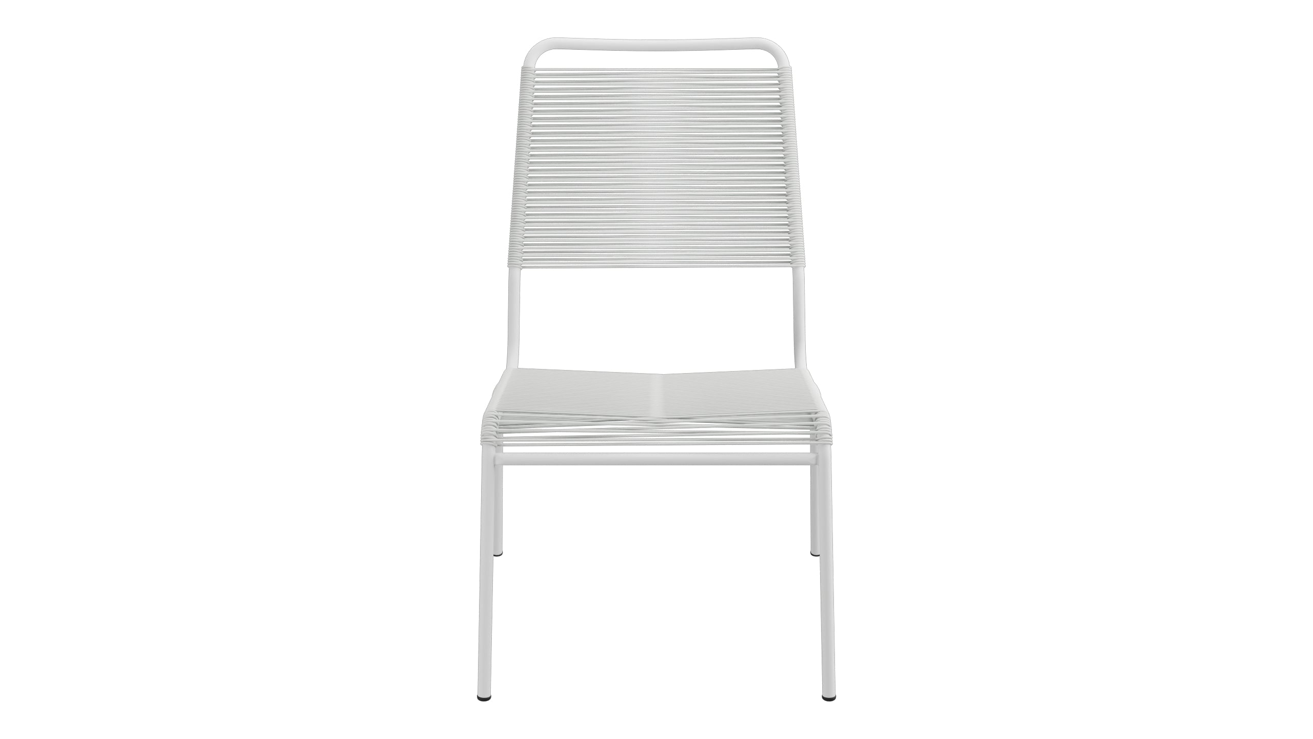Rigi Spaghetti-Salonsessel ohne Armlehne in Alusilber präsentiert im Onlineshop von KAQTU Design AG. Outdoor-Sessel ist von Schaffner