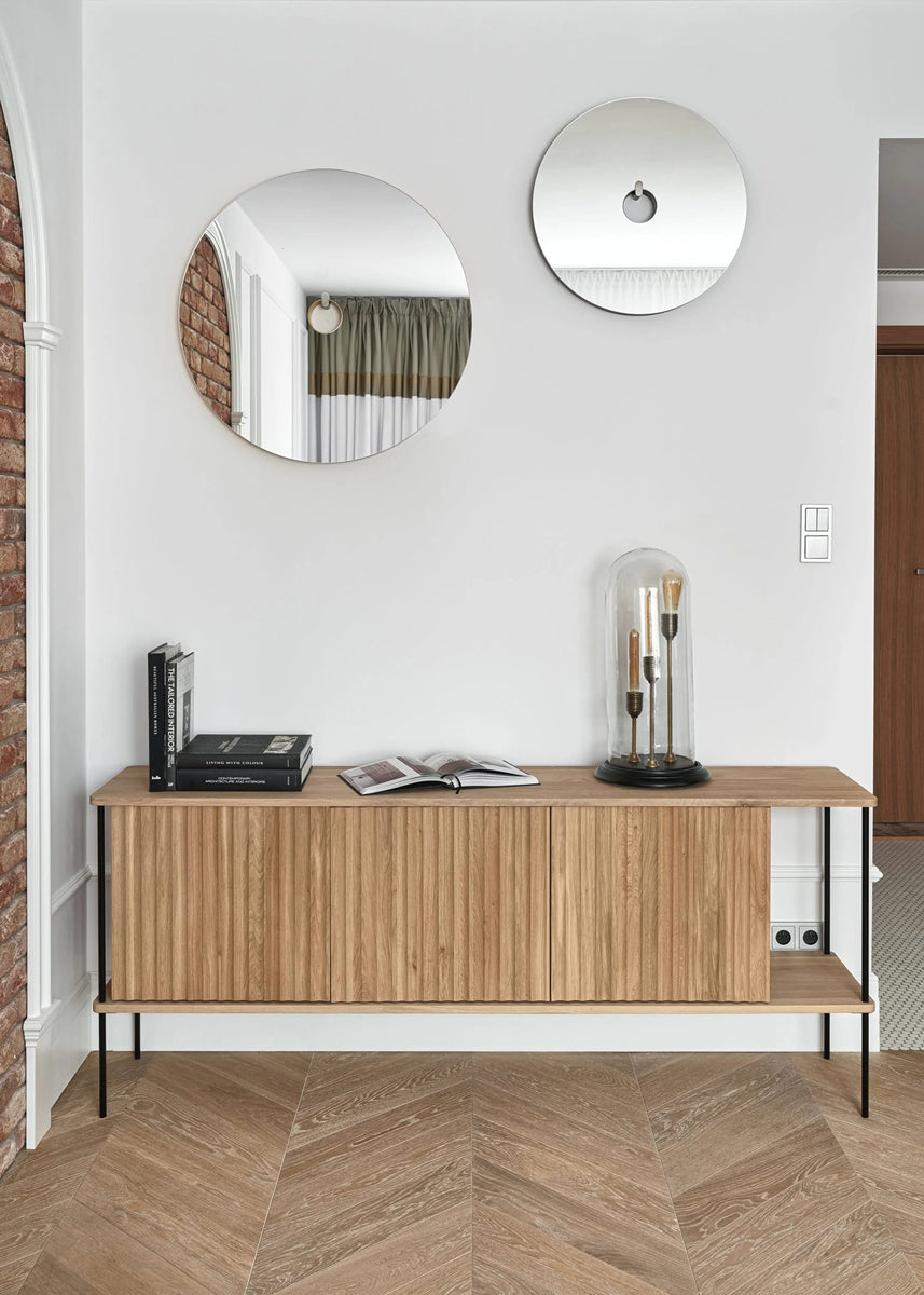 Maya MY03 - Holz-Schrank in Eiche Natur präsentiert im Onlineshop von KAQTU Design AG. Büroschrank ist von Tamo