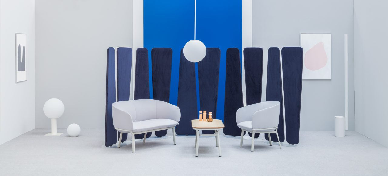 Viva VV02 - freistehende Paneele in Blau präsentiert im Onlineshop von KAQTU Design AG. Paneele ist von Mdd