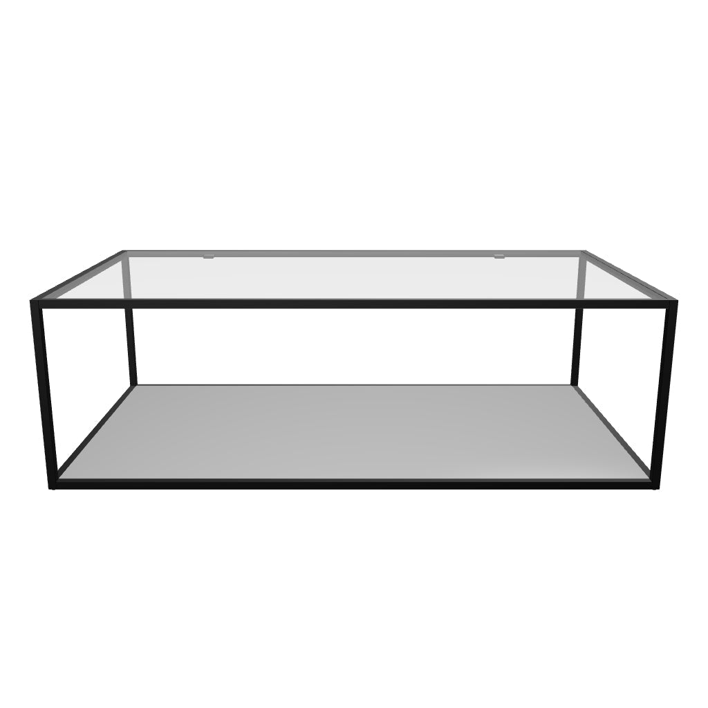 Blackhill rechteckiger Couchtisch 110 x 60 cm schwarz in Schwarz, Transparent präsentiert im Onlineshop von KAQTU Design AG. Couchtisch ist von Kave Home