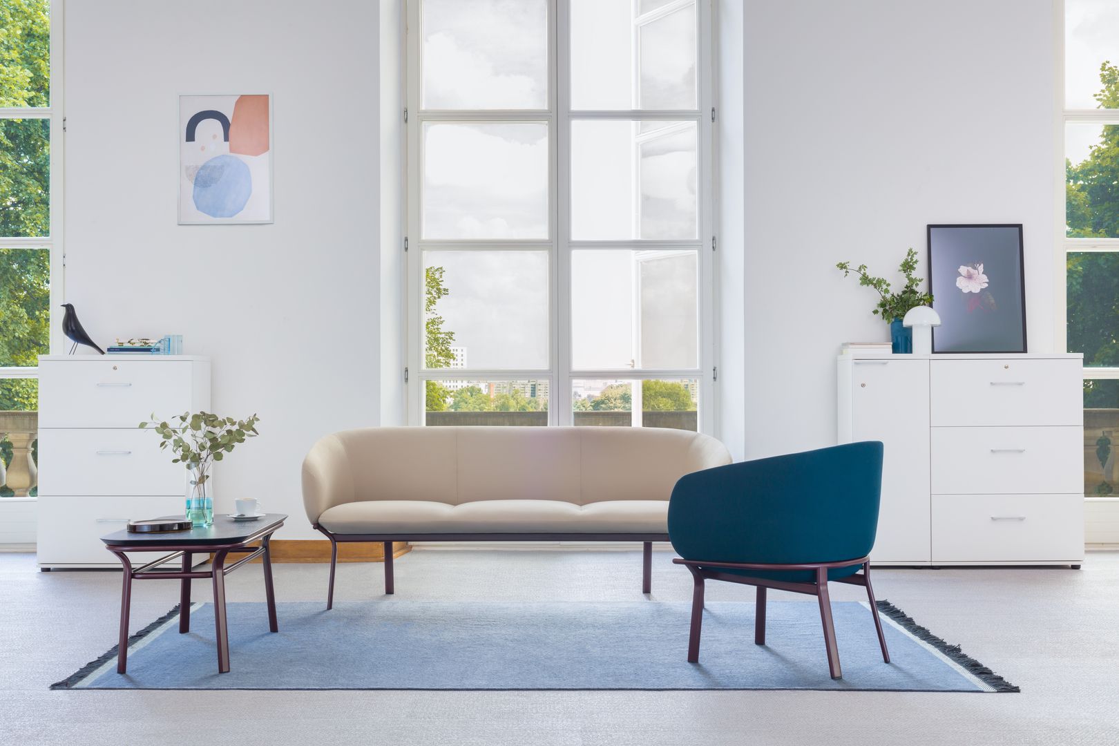 Grace GR02 - Sofa in Beige präsentiert im Onlineshop von KAQTU Design AG. 2er Sofa ist von Mdd