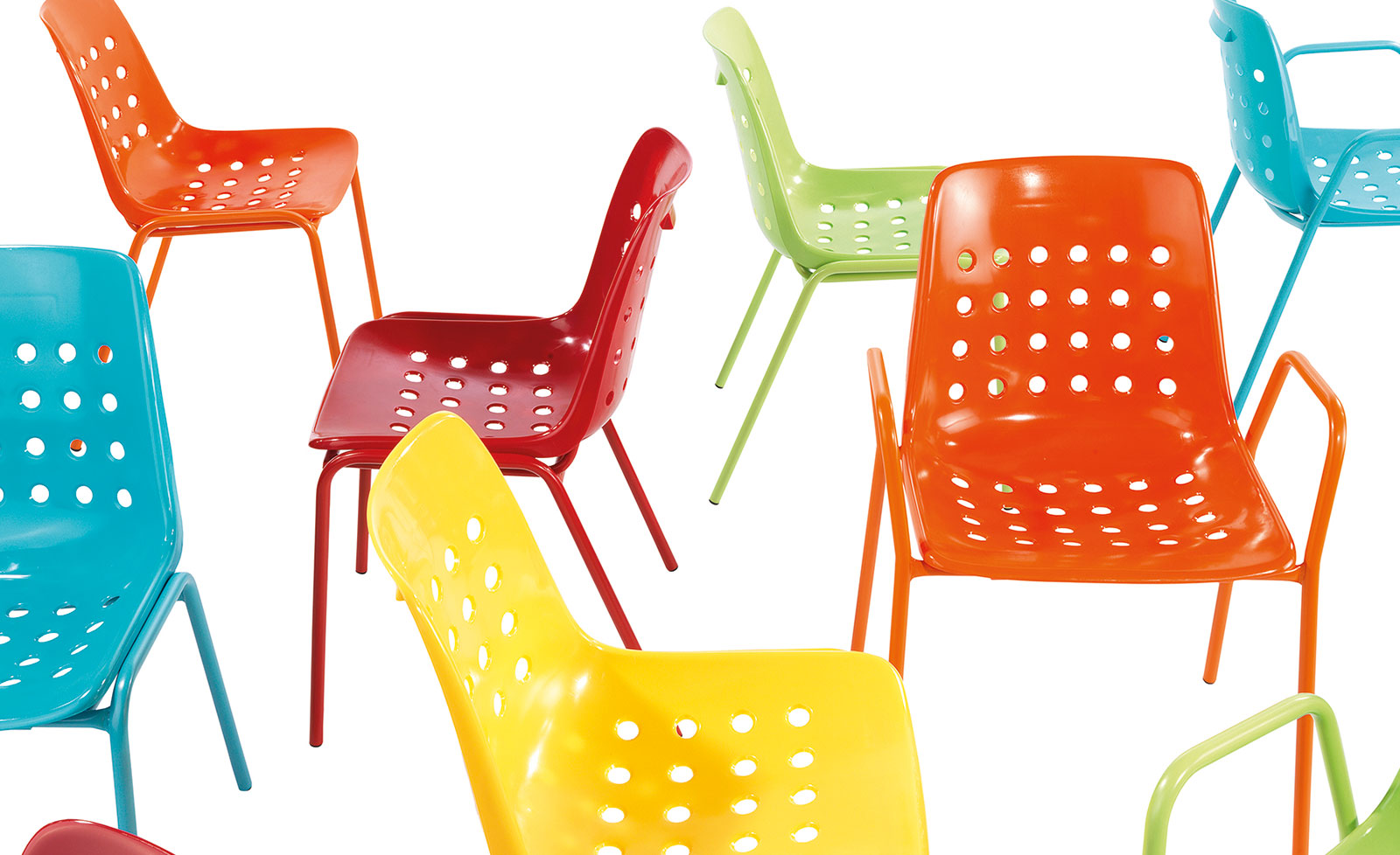 Stuhl Bermuda in Rot / Rot präsentiert im Onlineshop von KAQTU Design AG. Gartenstuhl ist von Schaffner