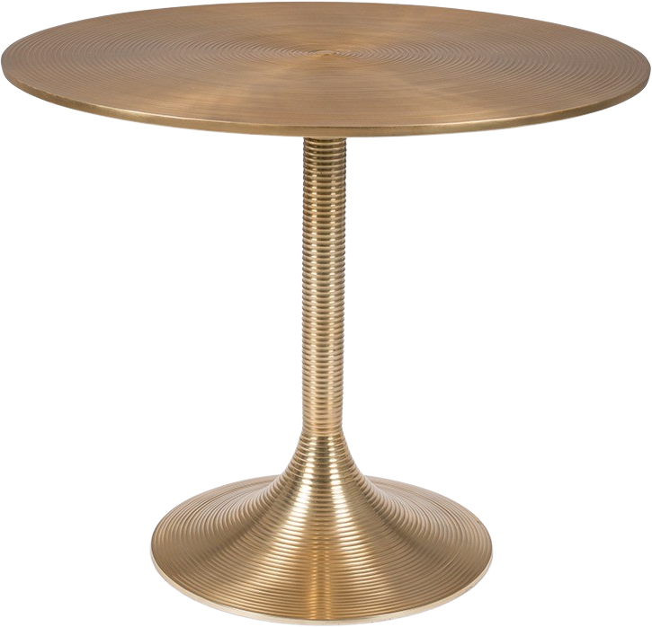 HYPNOTISING ROUND Tisch in Gold präsentiert im Onlineshop von KAQTU Design AG. Esstisch ist von Bold Monkey