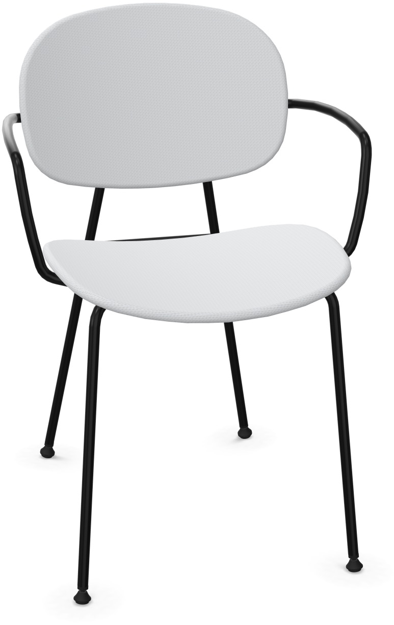 TONDINA POP Armlehnstuhl gepolstert in Grau / Schwarz präsentiert im Onlineshop von KAQTU Design AG. Stuhl mit Armlehne ist von Infiniti Design
