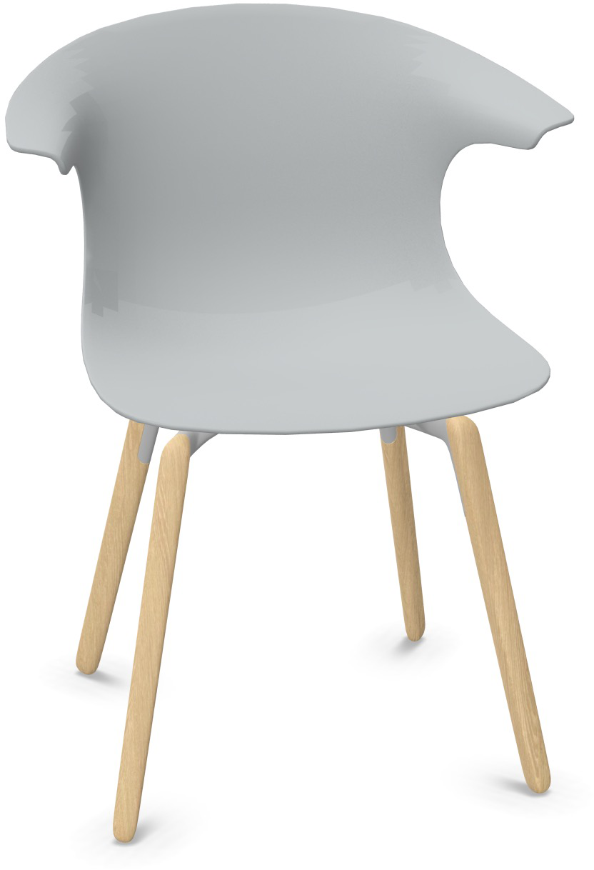 LOOP MONO Holz in Grau präsentiert im Onlineshop von KAQTU Design AG. Stuhl mit Armlehne ist von Infiniti Design
