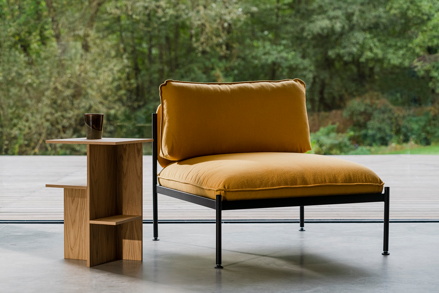 Toom Modular Stuhl in Yellow Ochre präsentiert im Onlineshop von KAQTU Design AG. Sessel ist von Noo.ma